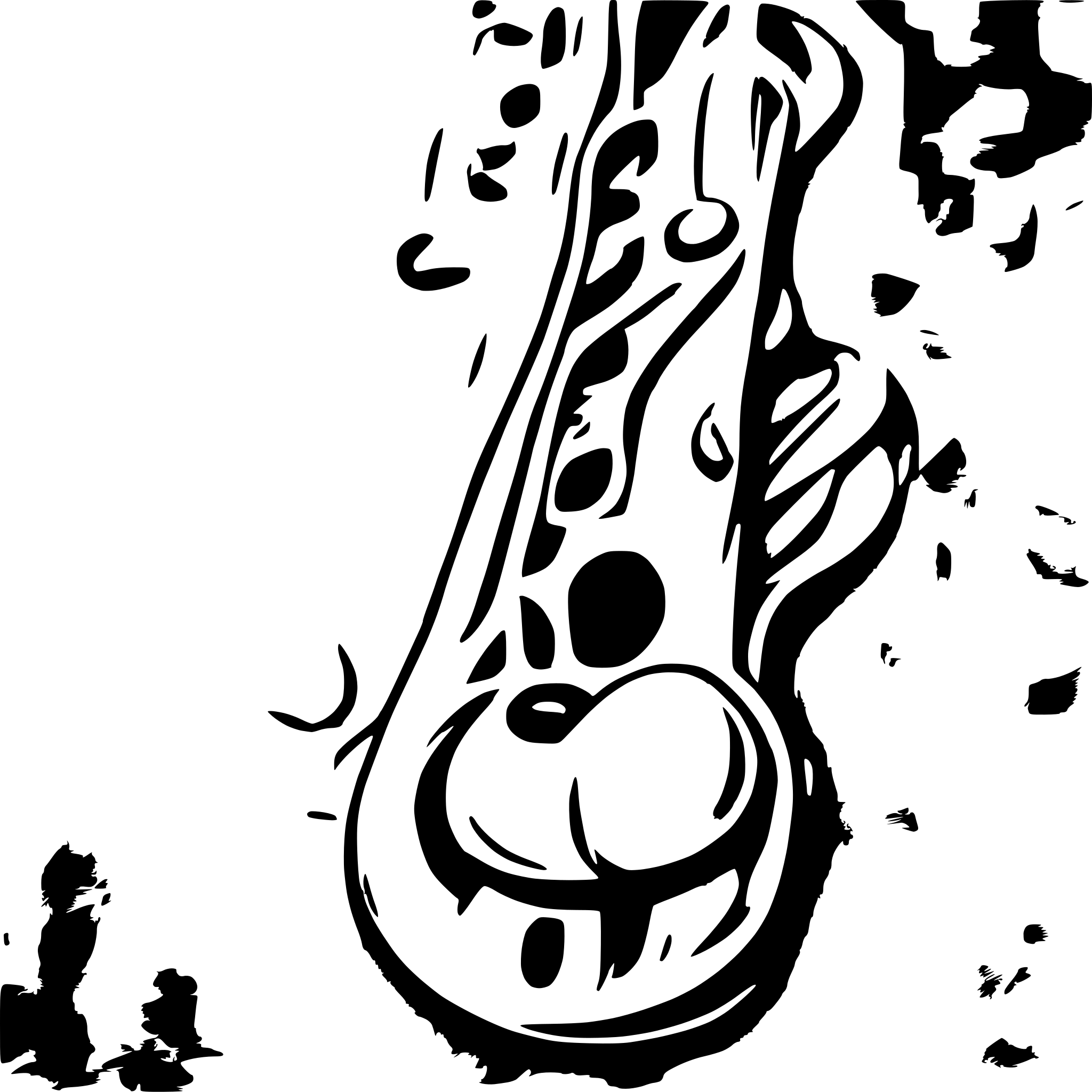 AI-generated SVG of a saxophone