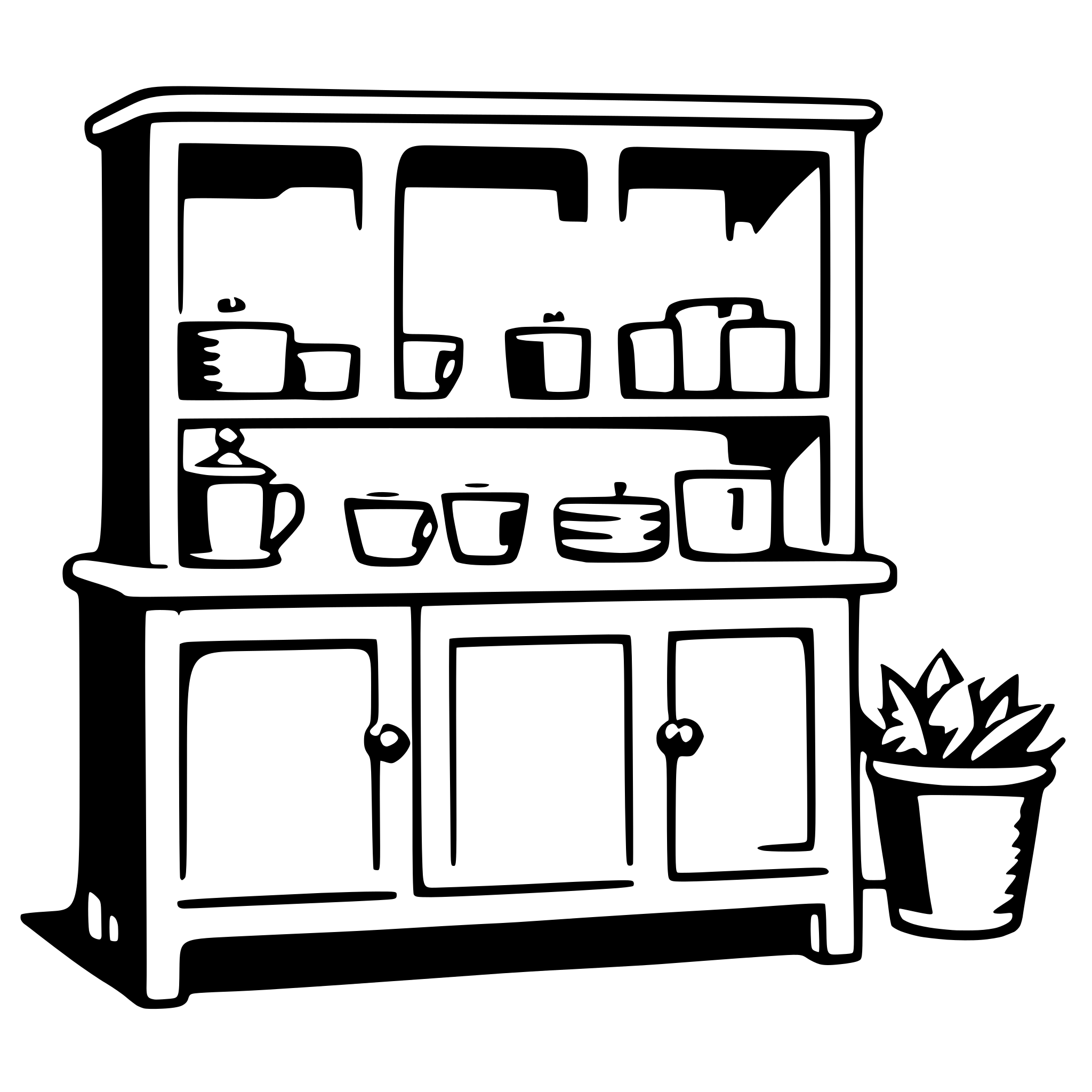 AI-generated SVG of 'hutch'