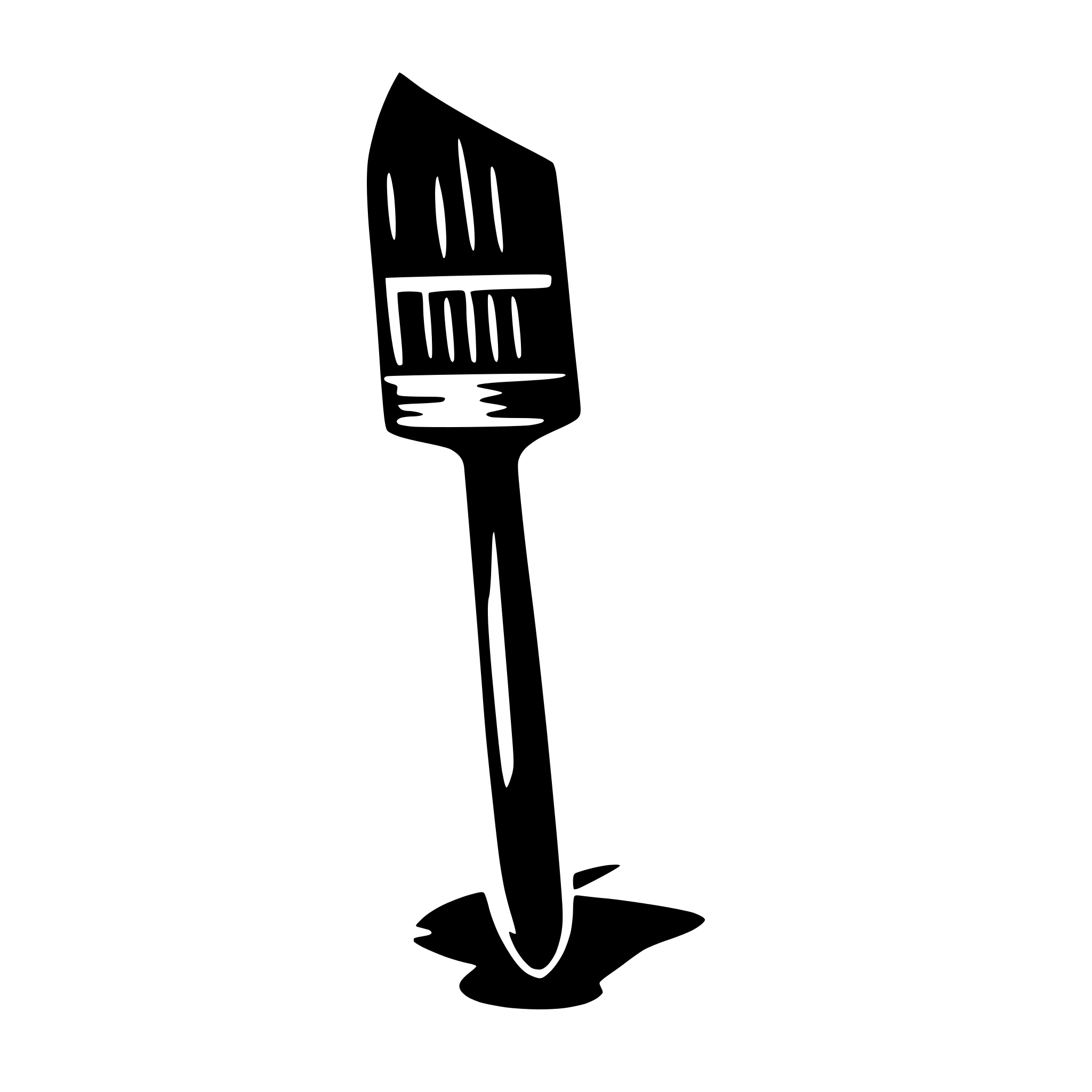 AI-generated SVG of 'paint brush'