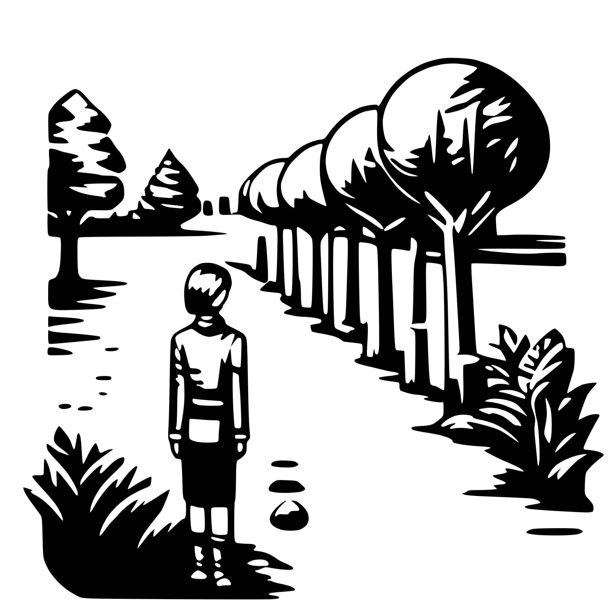 AI-generated SVG of '나무'