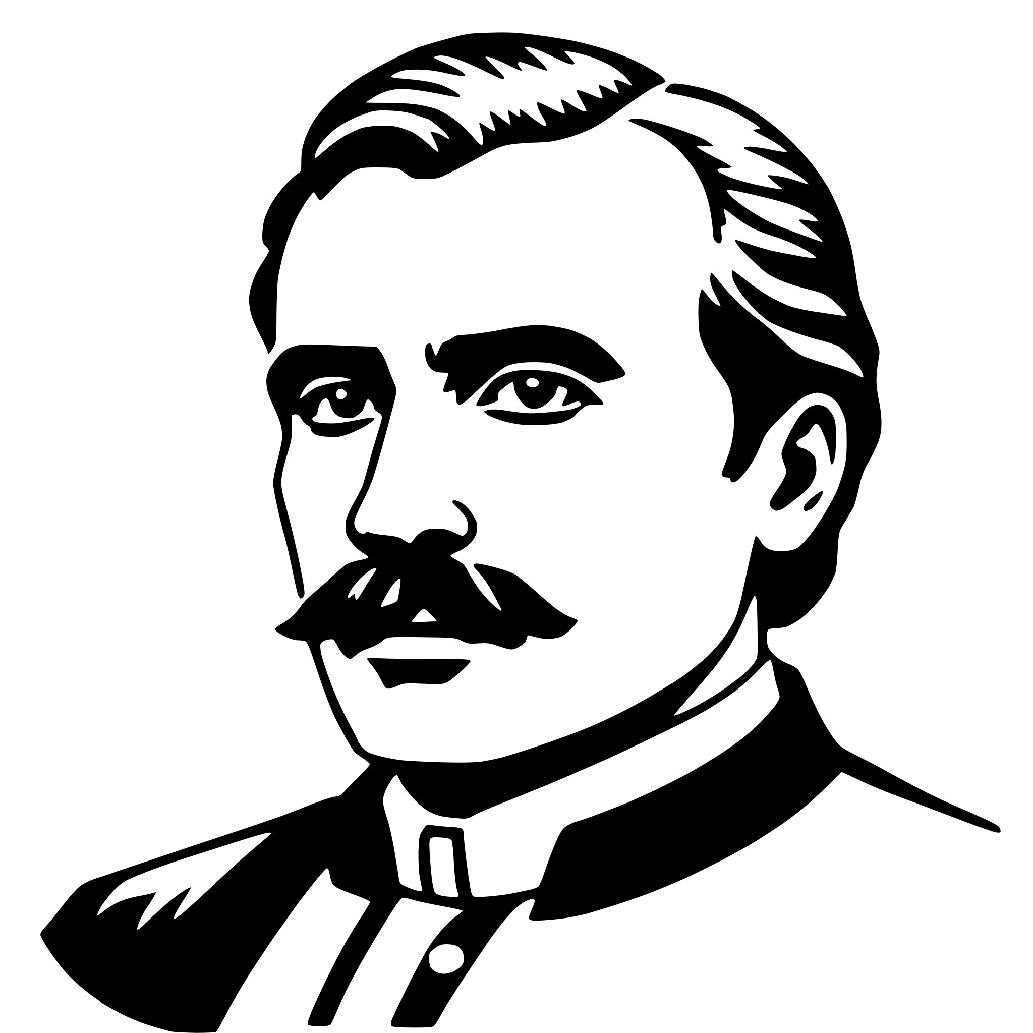 AI-generated SVG of a friedrich nietzsche
