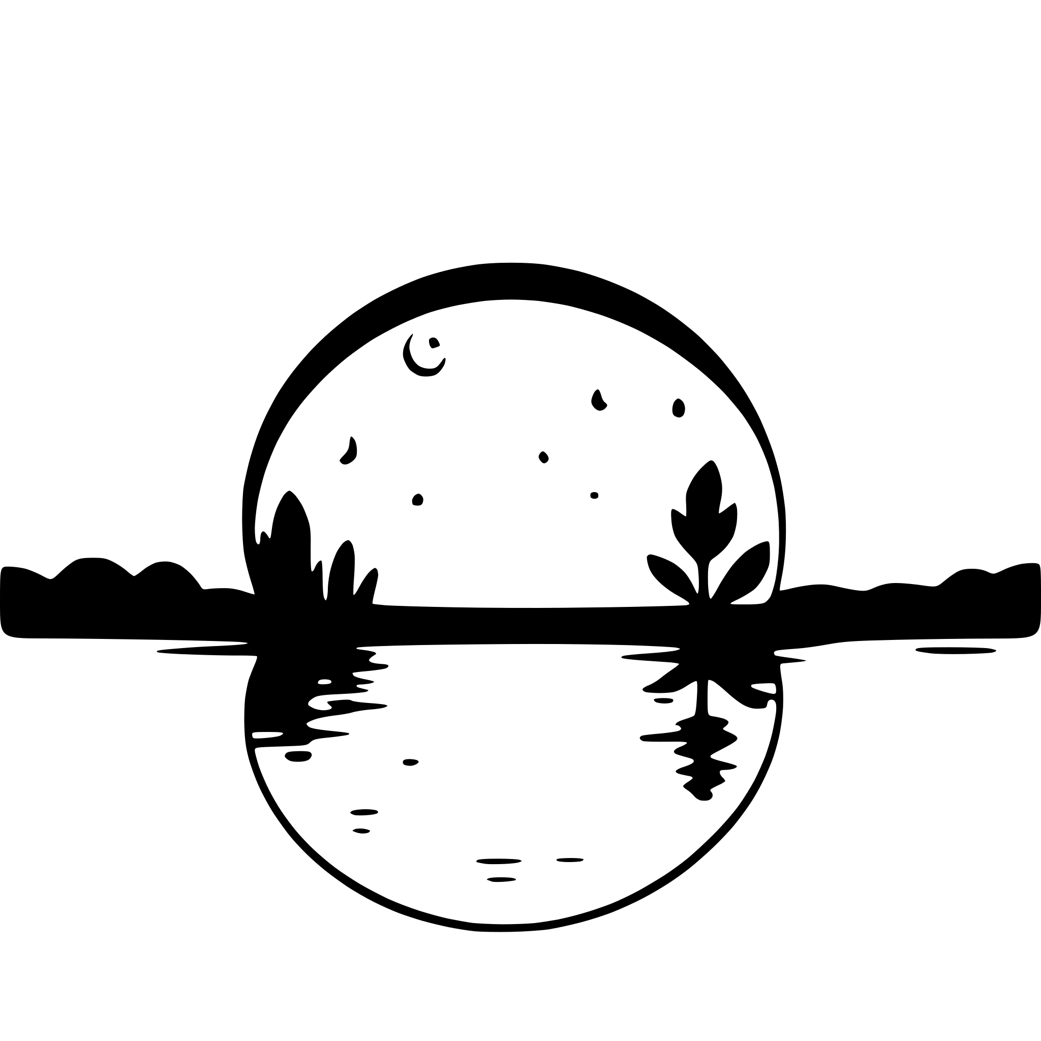 AI-generated SVG of 'moon reflecting in lake'