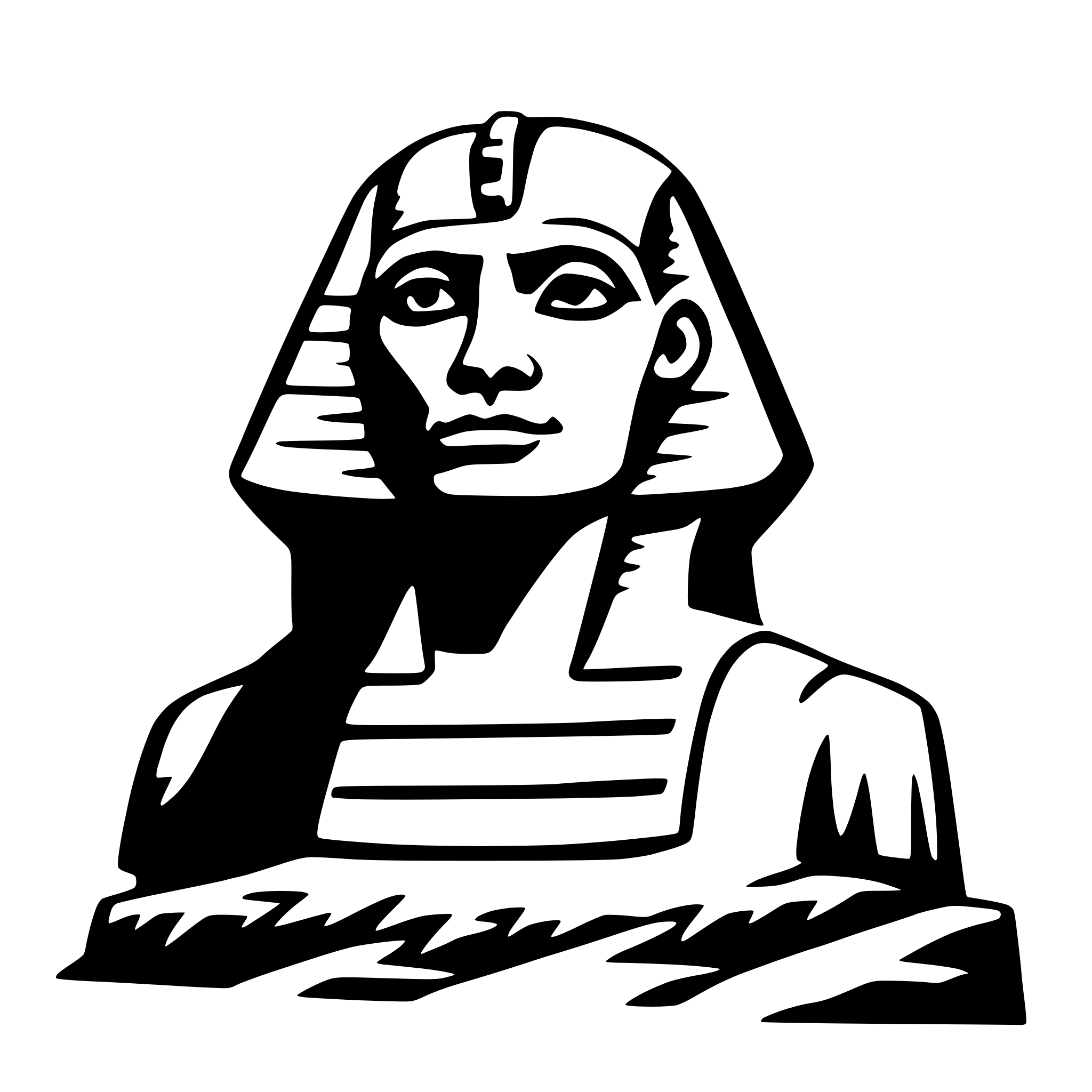 AI-generated SVG of 'great sphinx of giza'