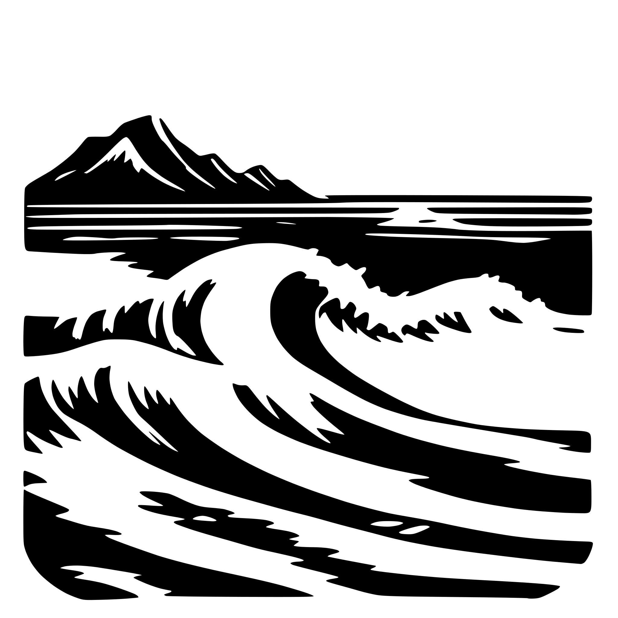 AI-generated SVG of a wave