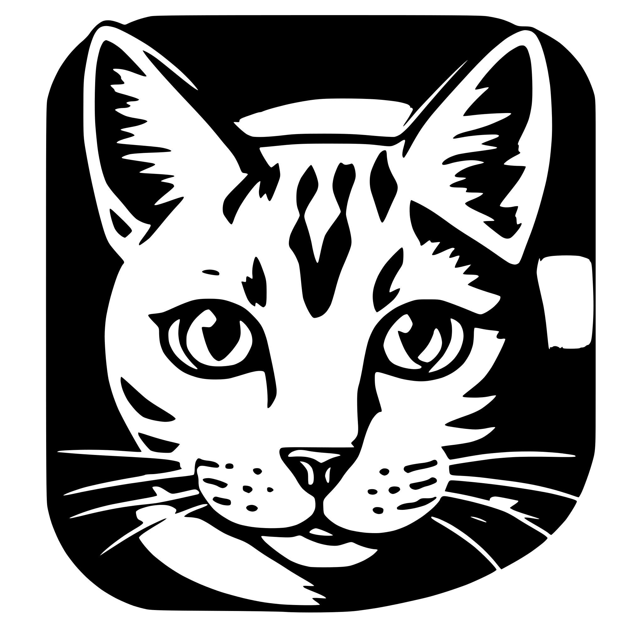 AI-generated SVG of a Cat head