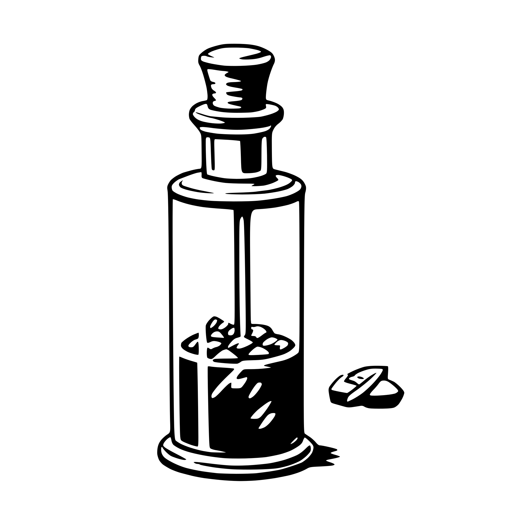 AI-generated SVG of a vial