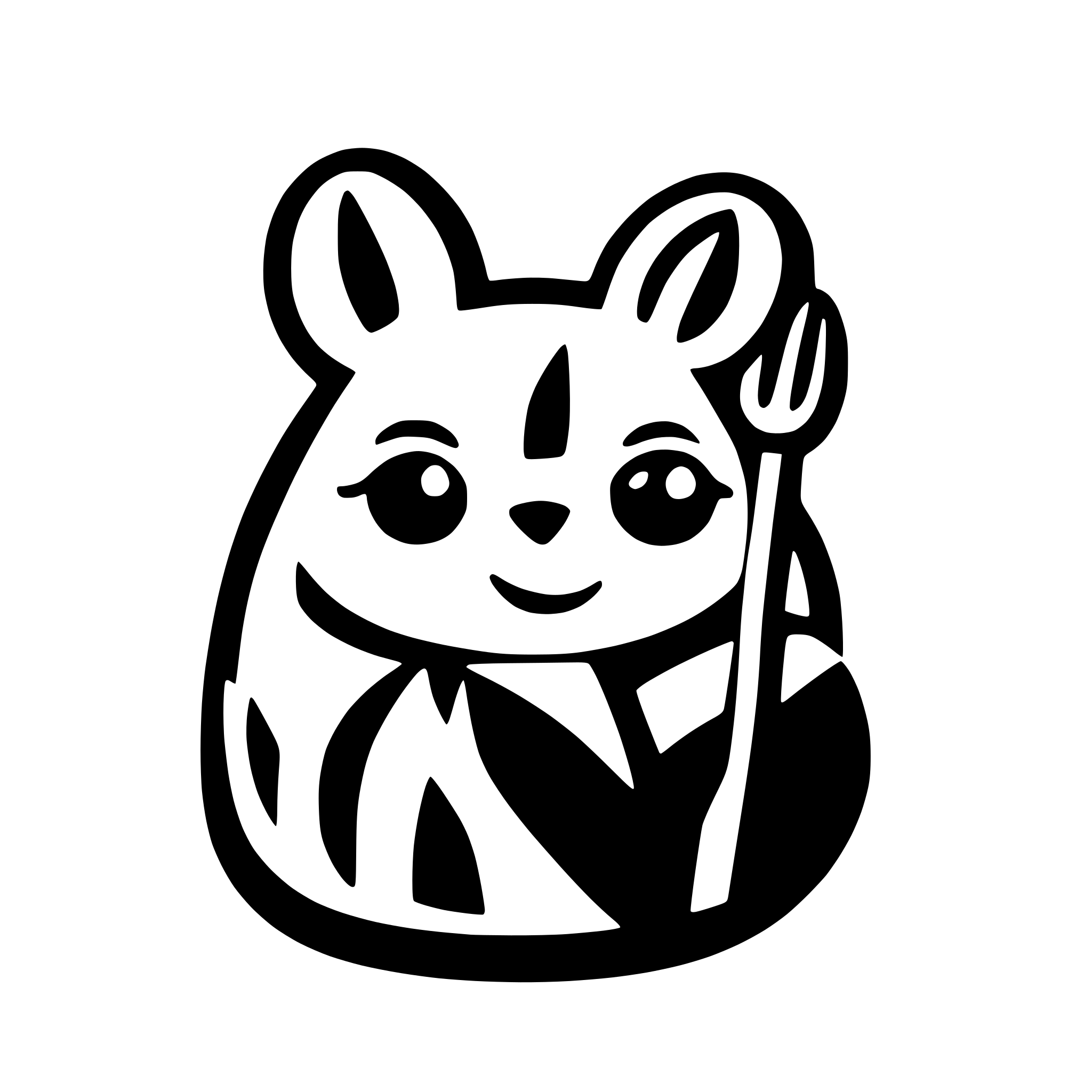 AI-generated SVG of a three blind mice