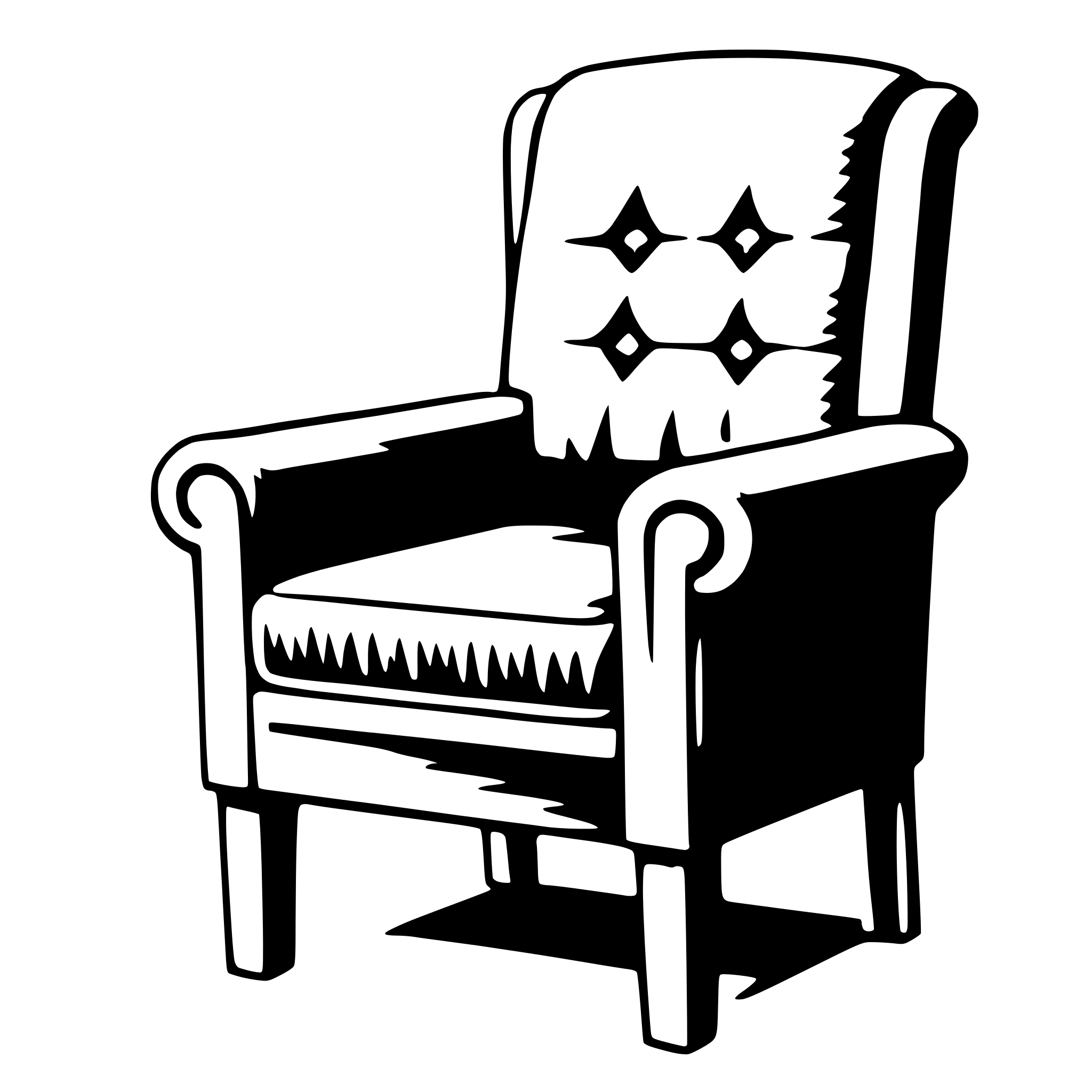 AI-generated SVG of 'armchair'