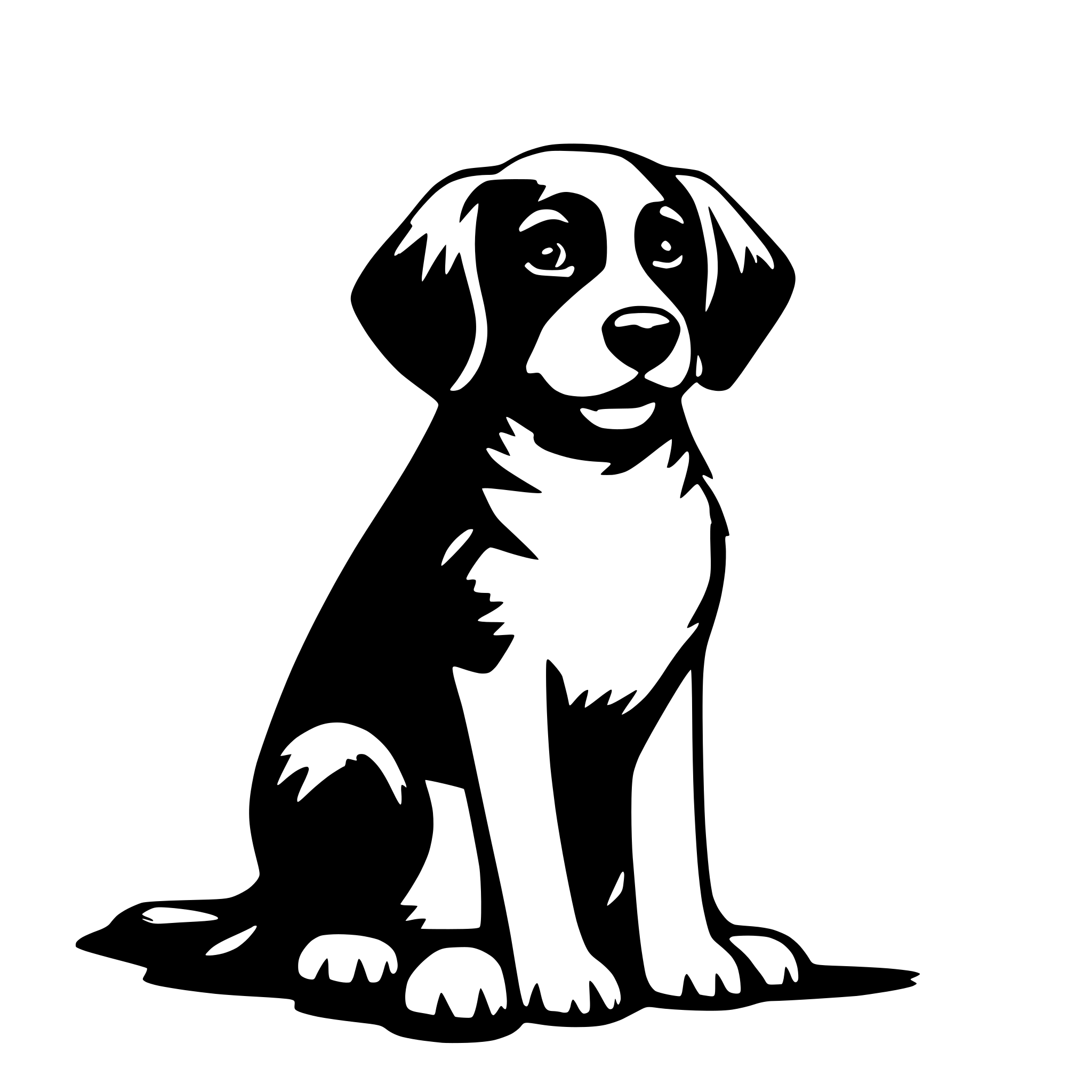 AI-generated SVG of a dog
