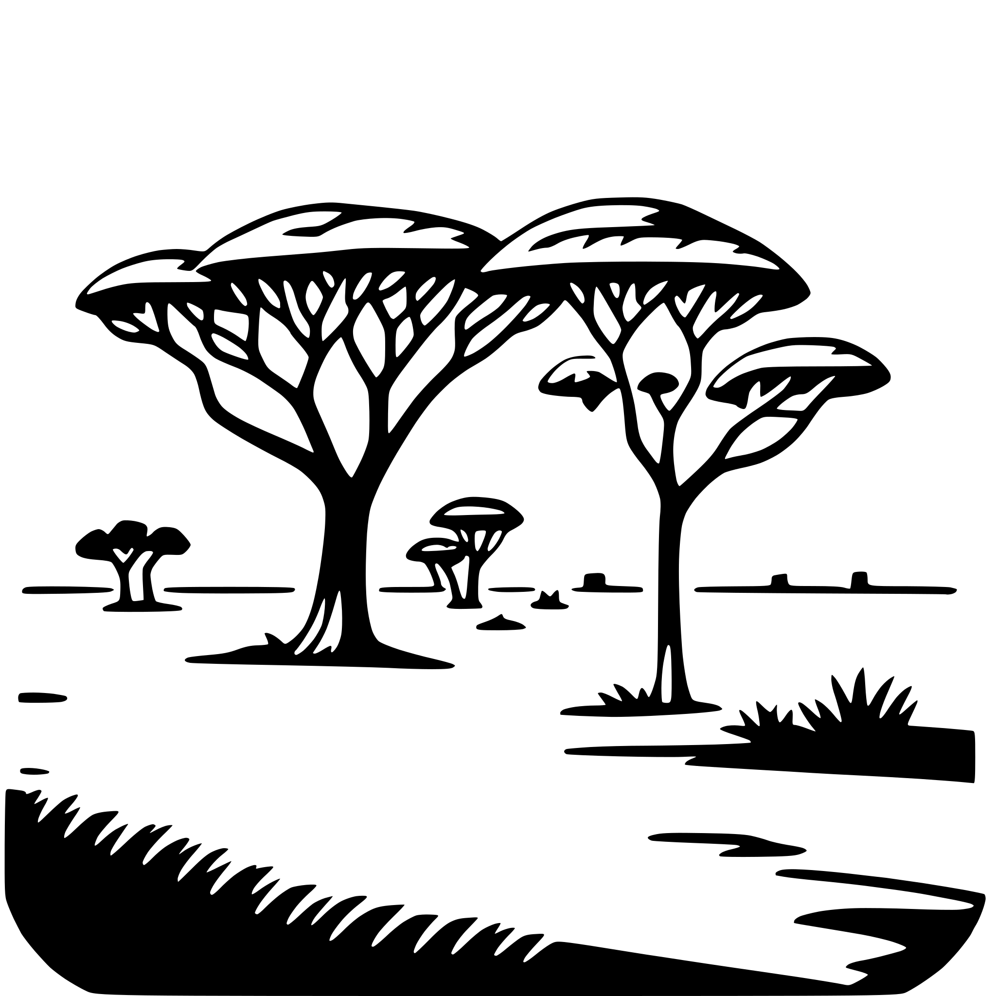 AI-generated SVG of a serengeti national park