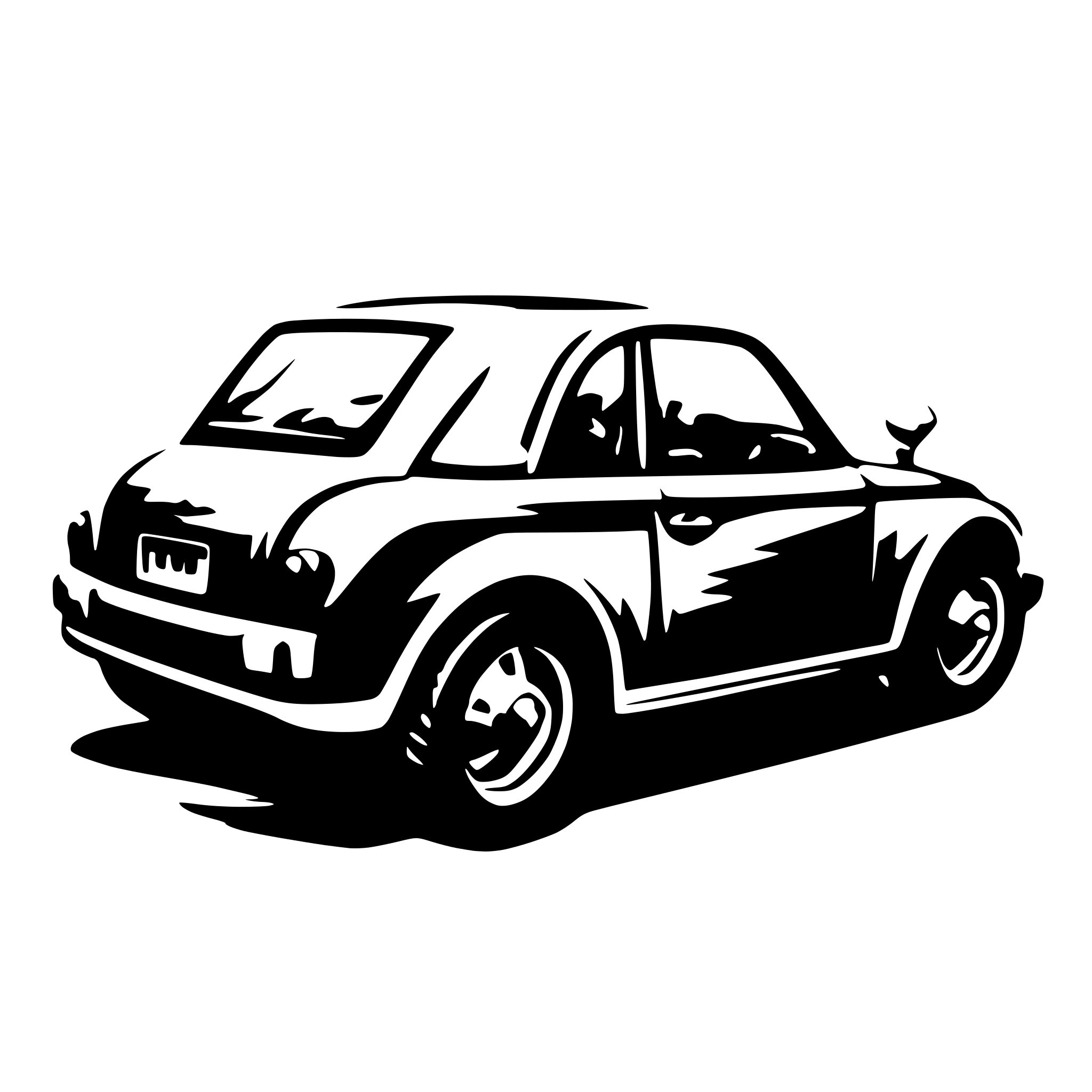 AI-generated SVG of 'a car'