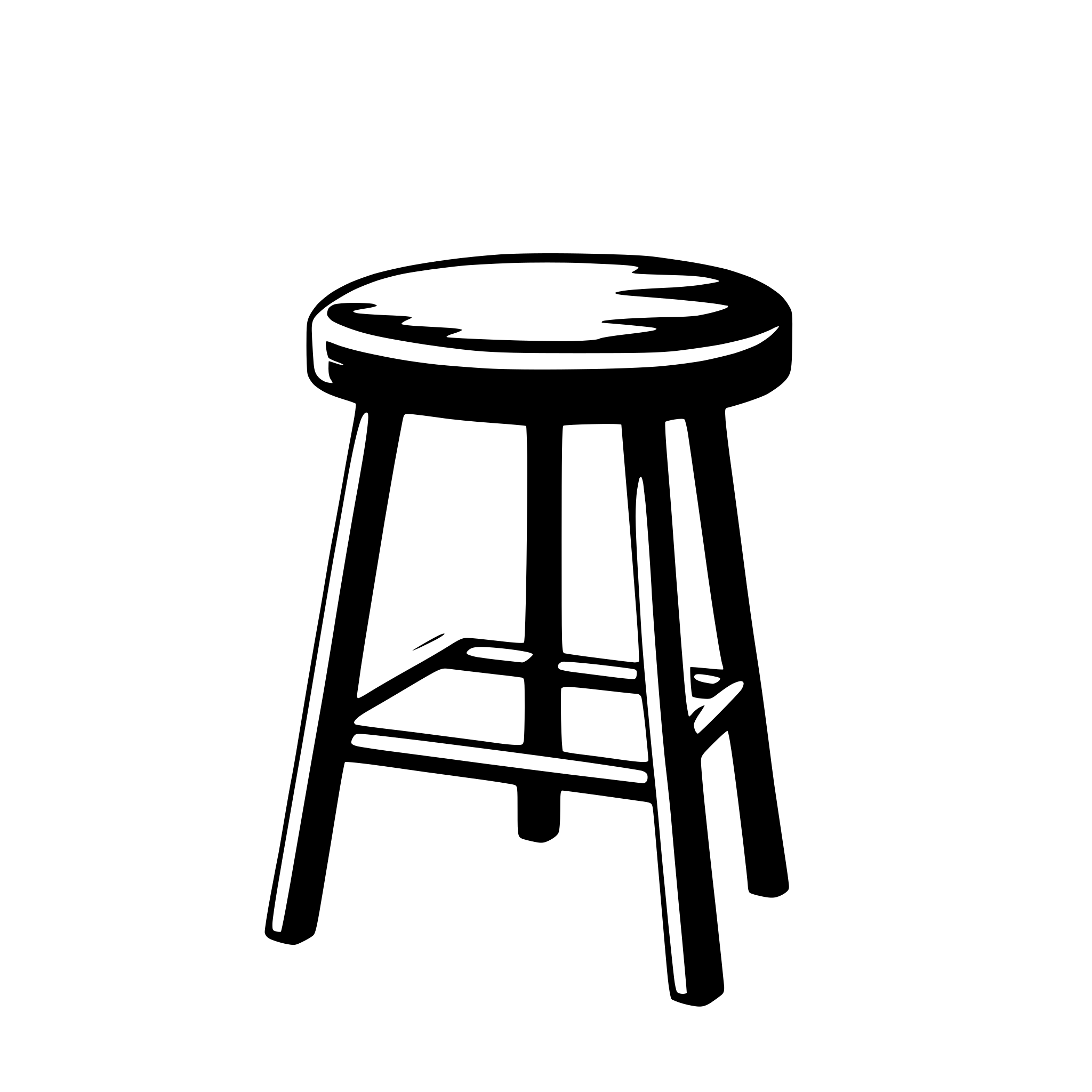 AI-generated SVG of 'stool'