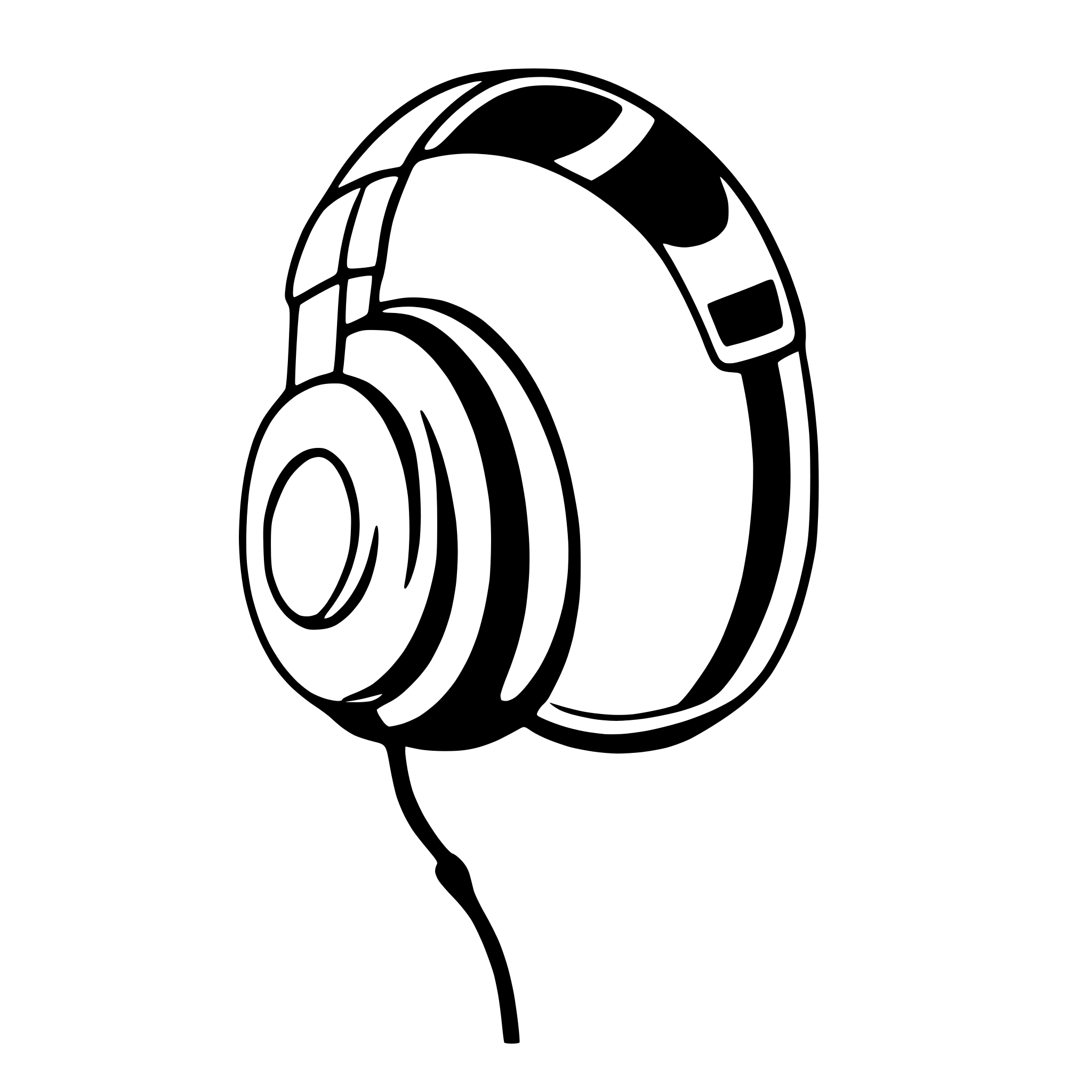 AI-generated SVG of a headphone