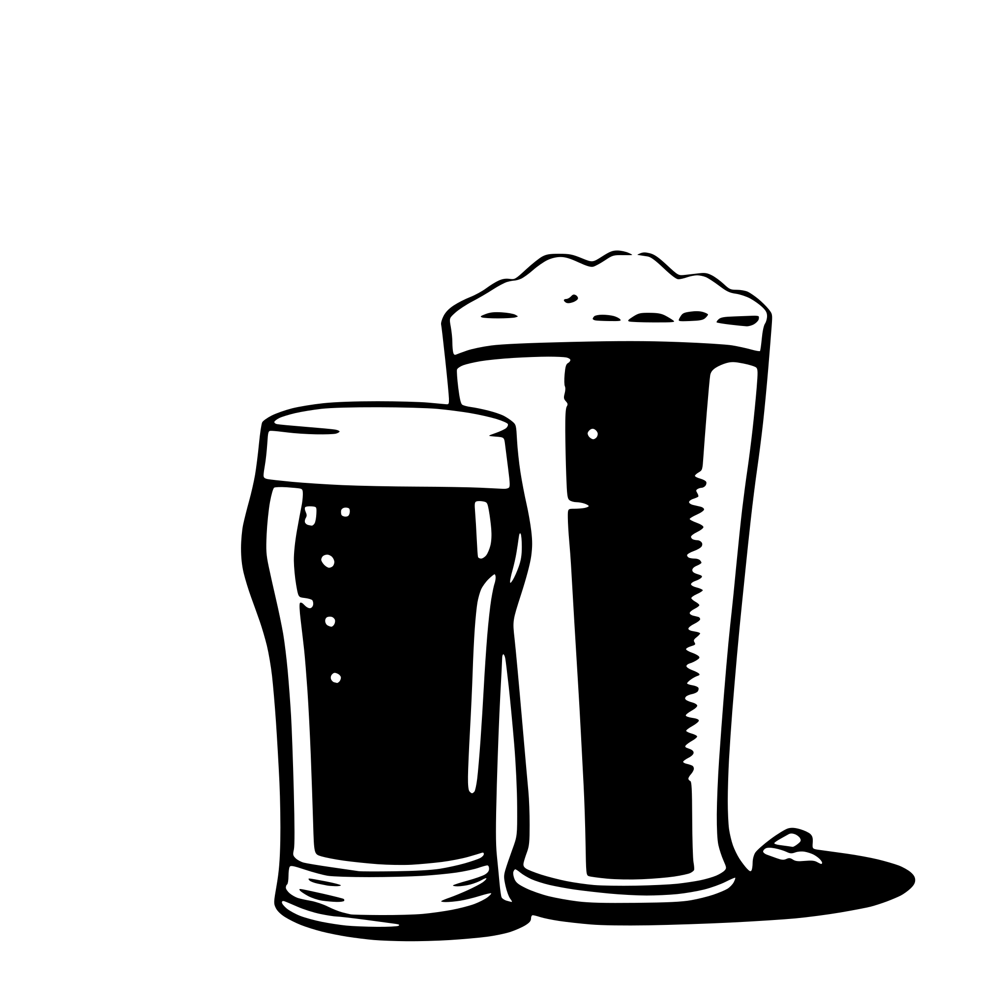 AI-generated SVG of 'a cold beer'