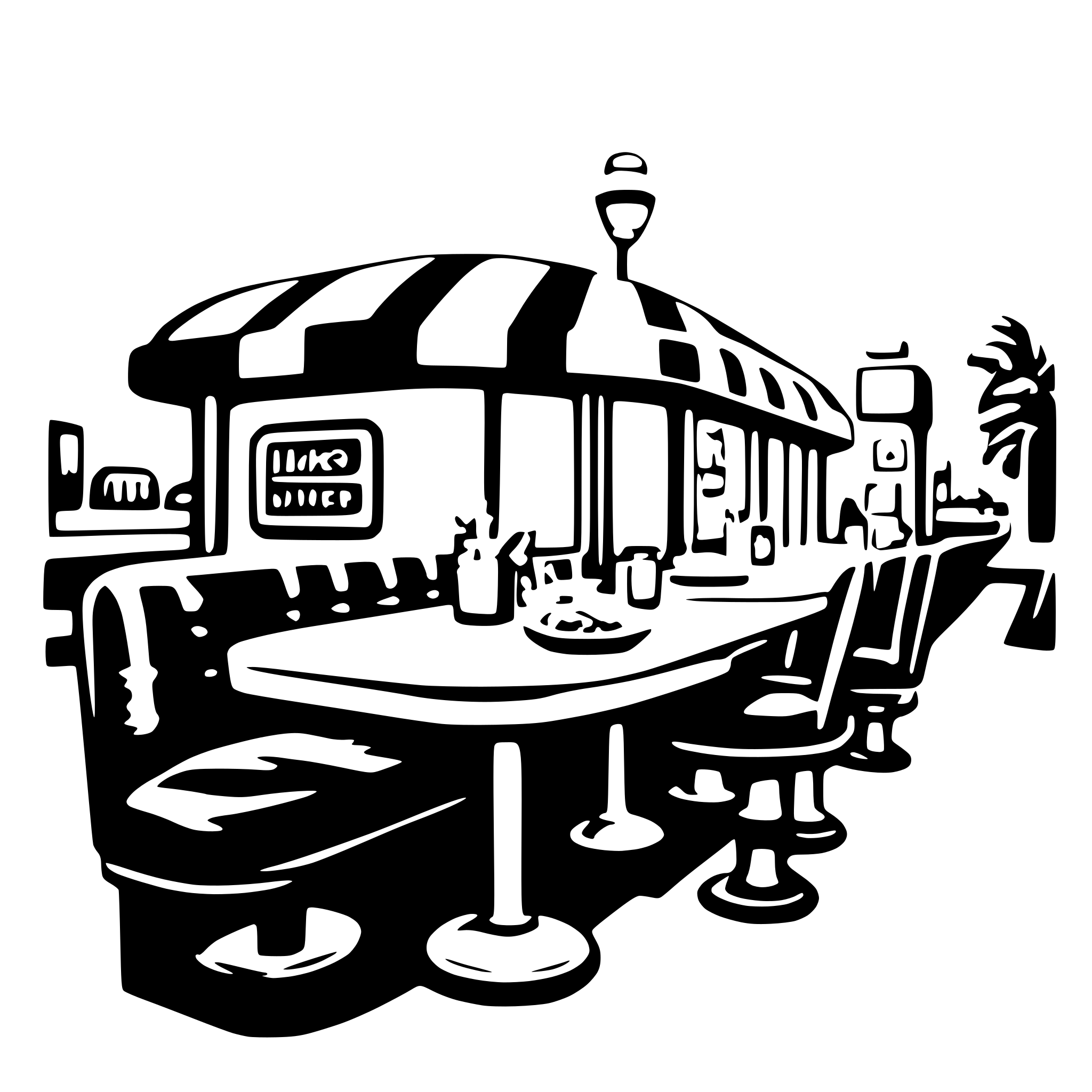 AI-generated SVG of 'Lukes diner'