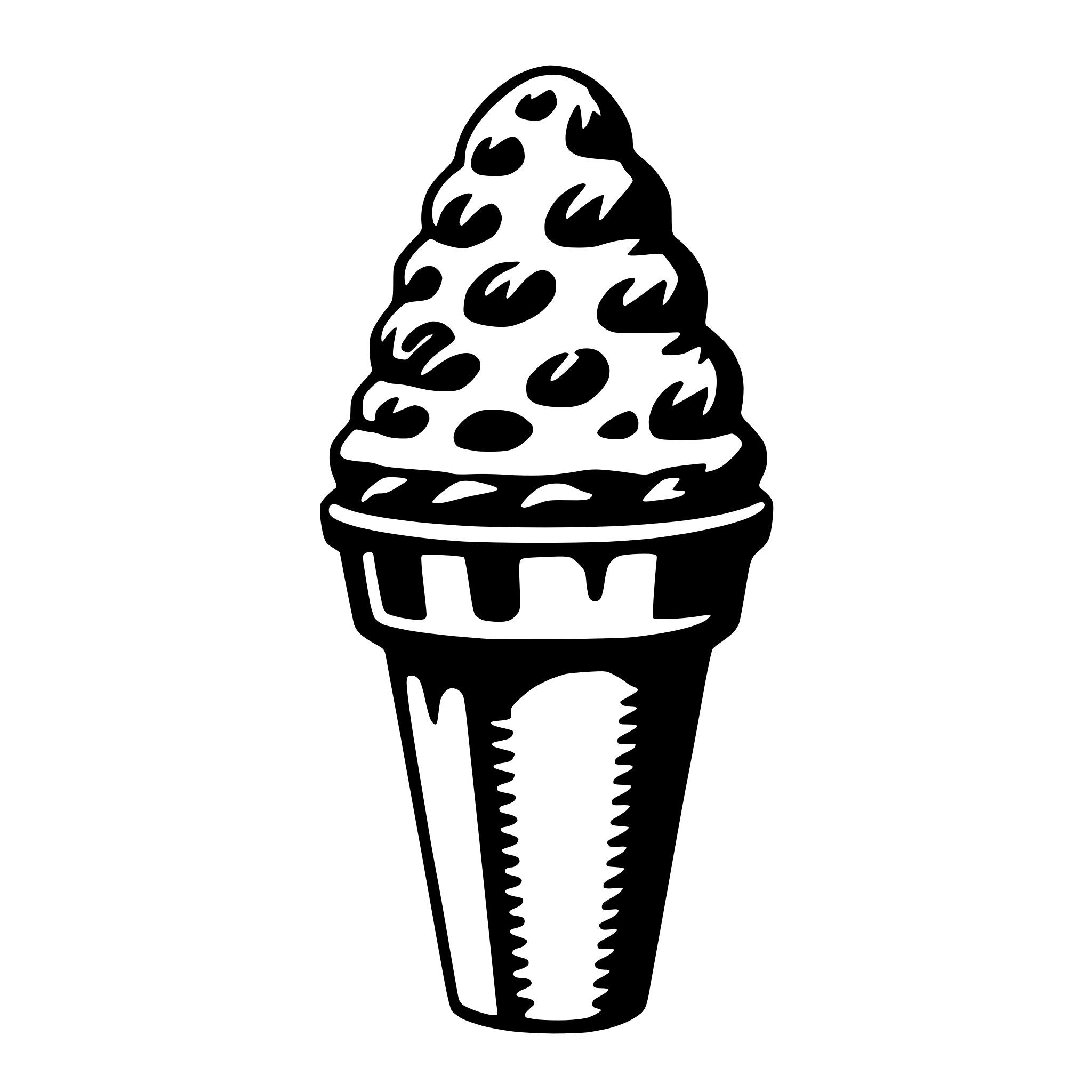 AI-generated SVG of 'ice cream cone'