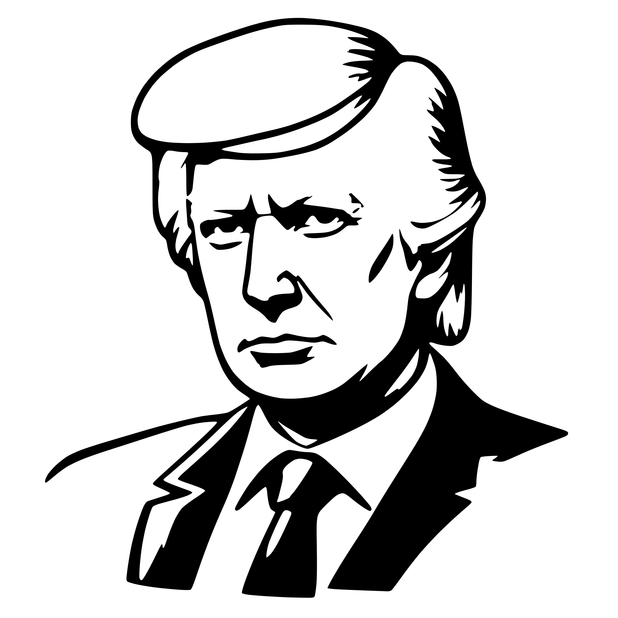 AI-generated SVG of 'trump'