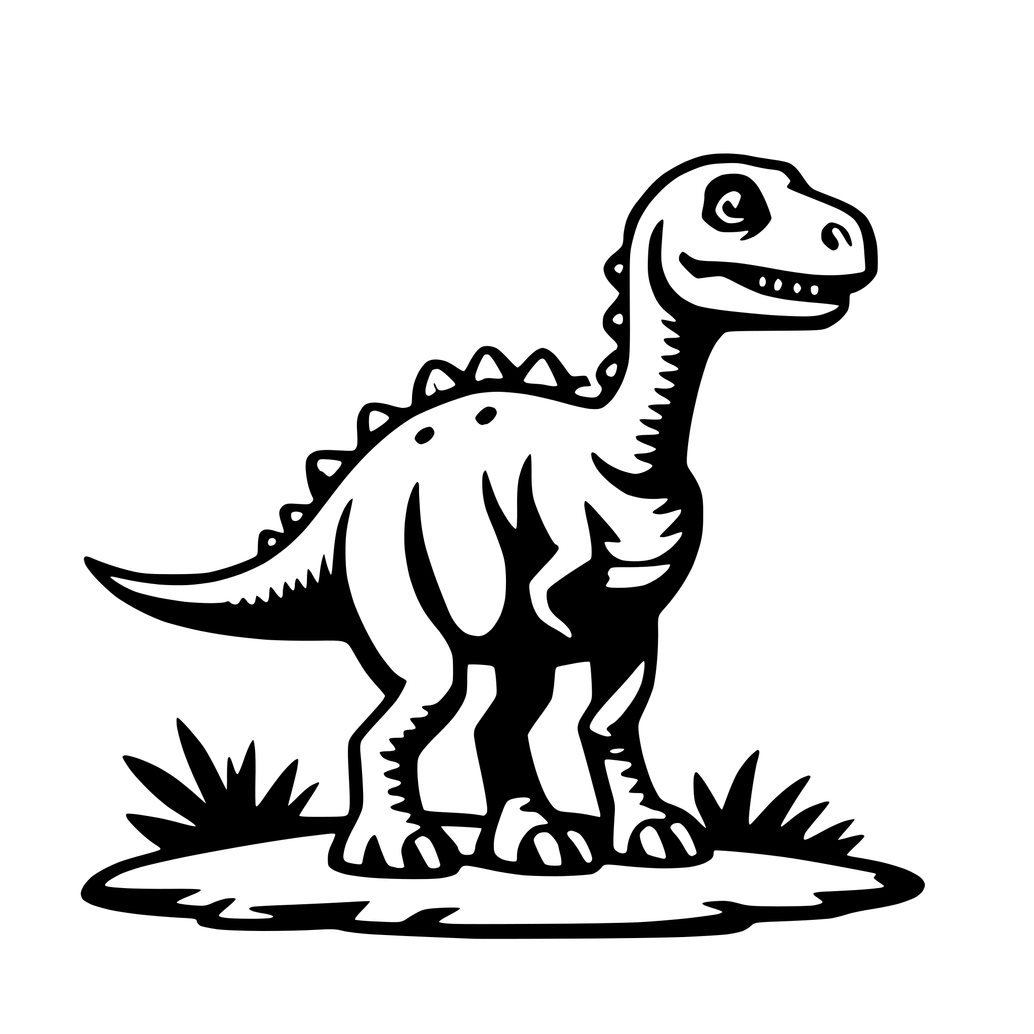 AI-generated SVG of 'dinosaur'
