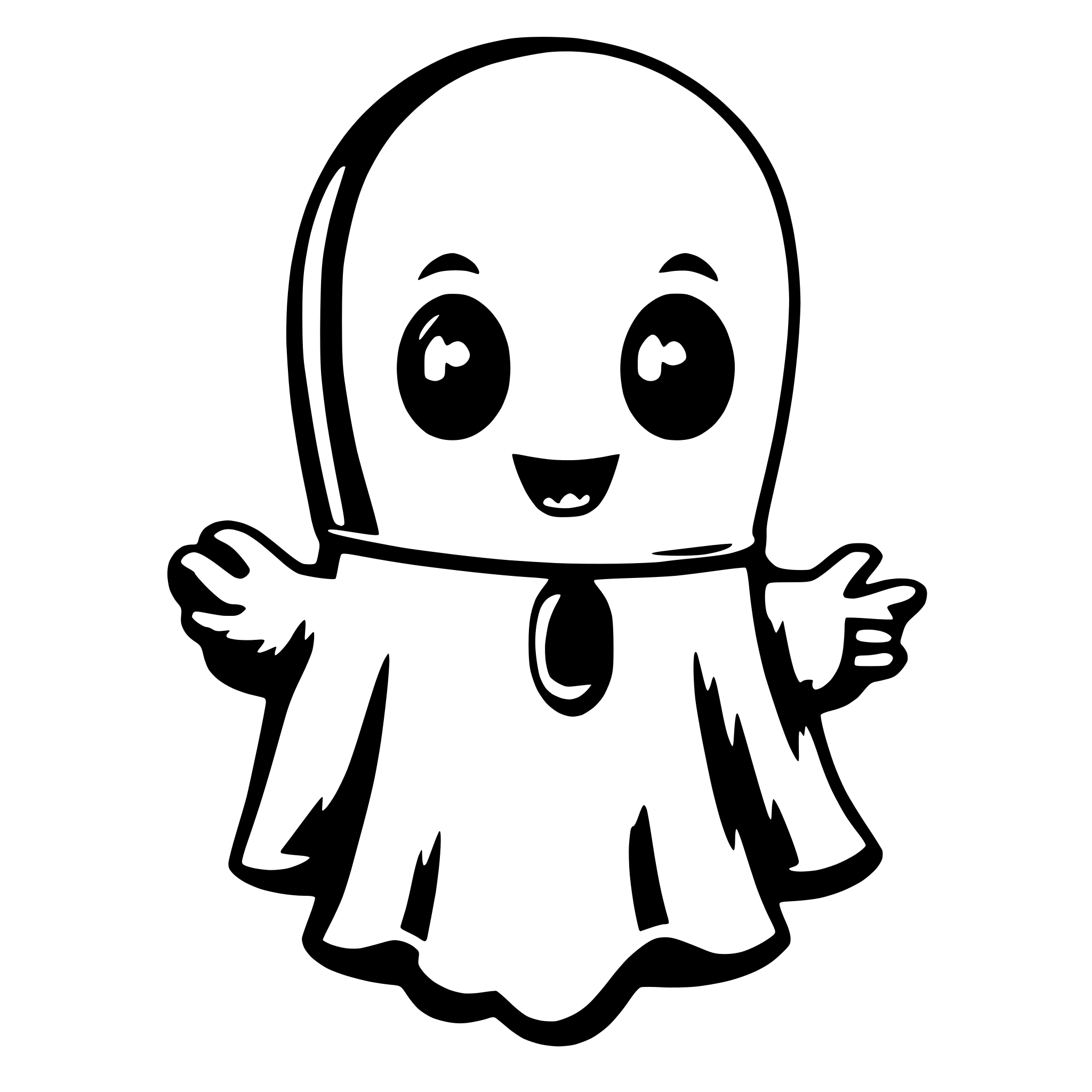 AI-generated SVG of a Cute Ghost