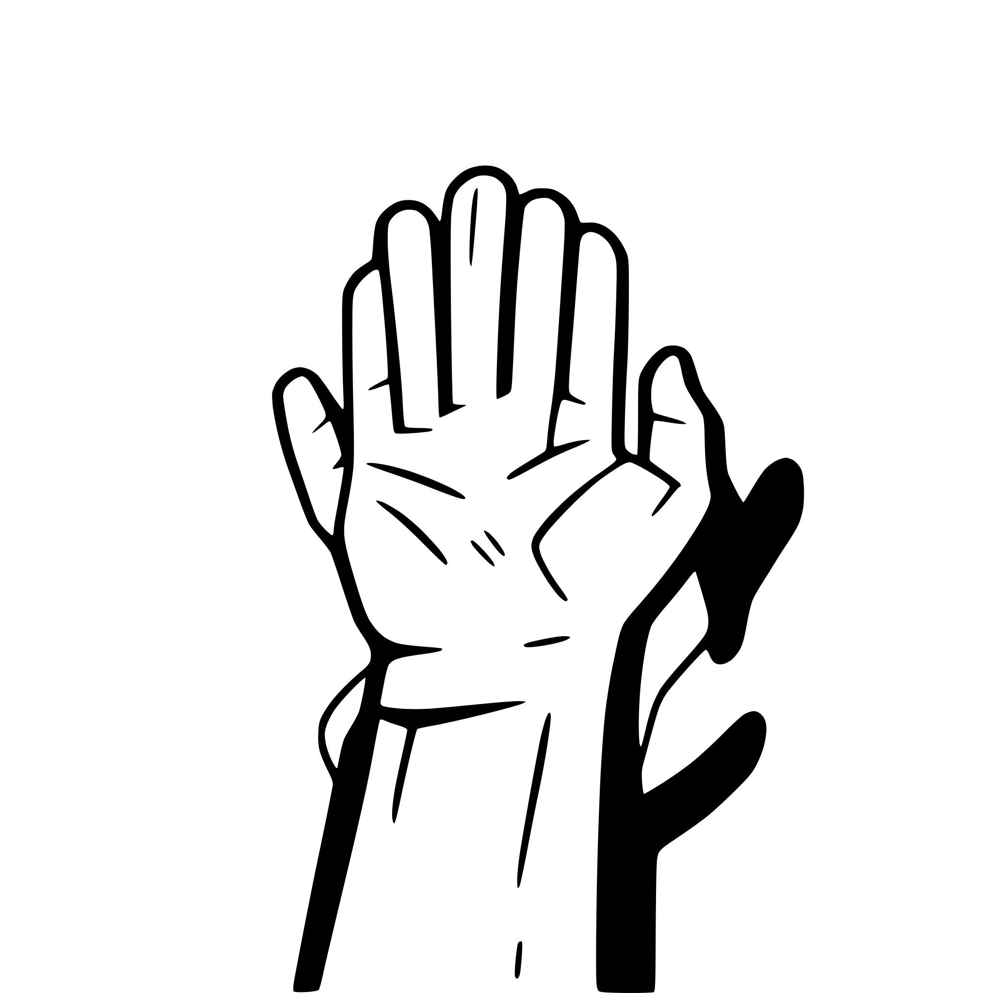 AI-generated SVG of 'hands cupped'