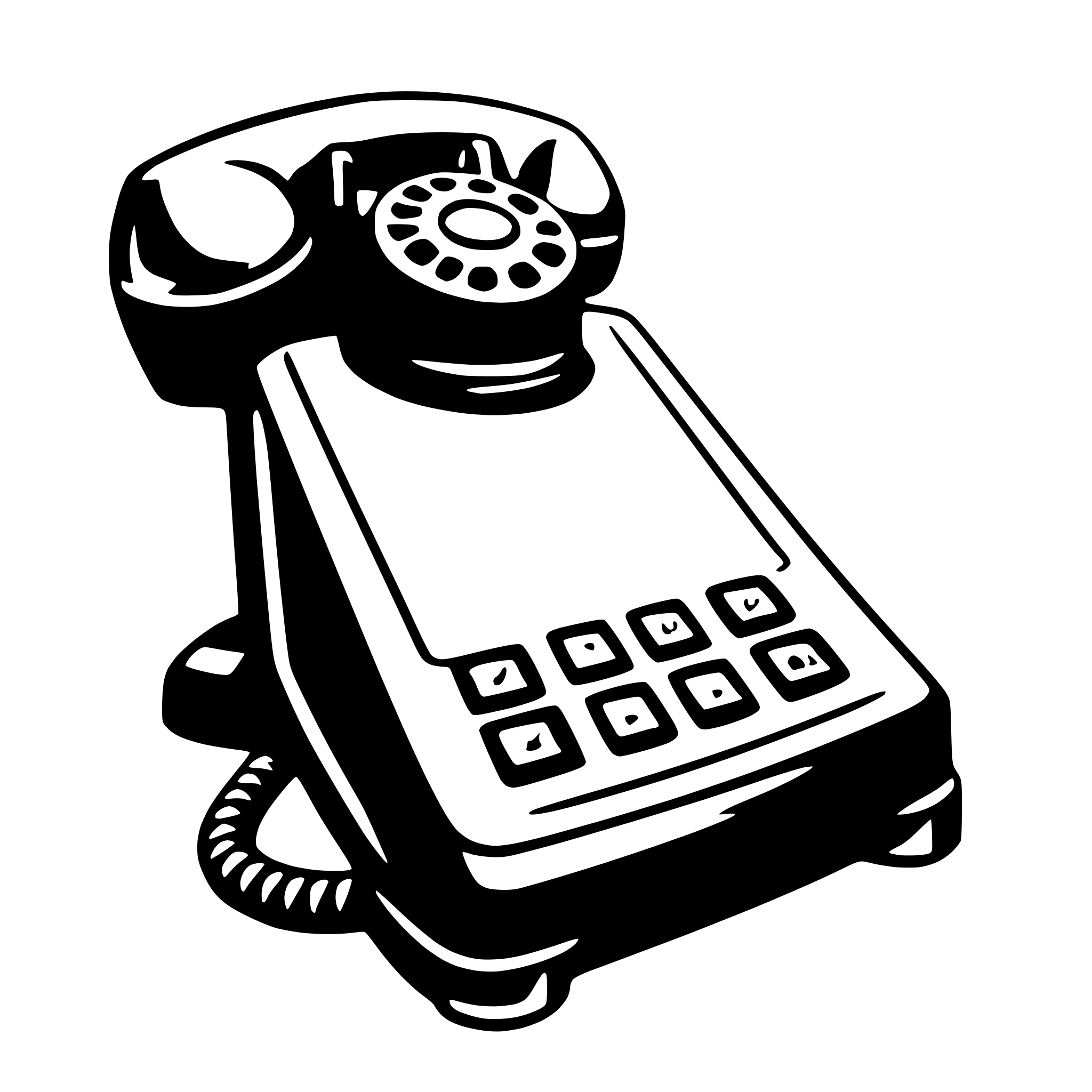 AI-generated SVG of a telephone