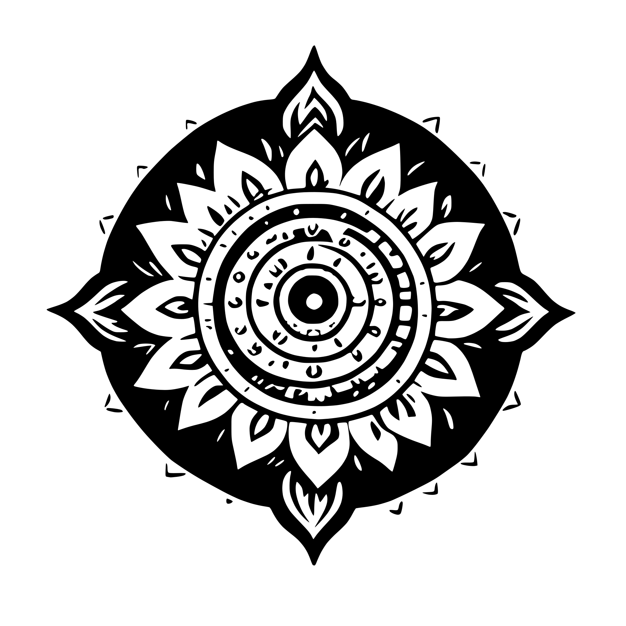 AI-generated SVG of a mandala