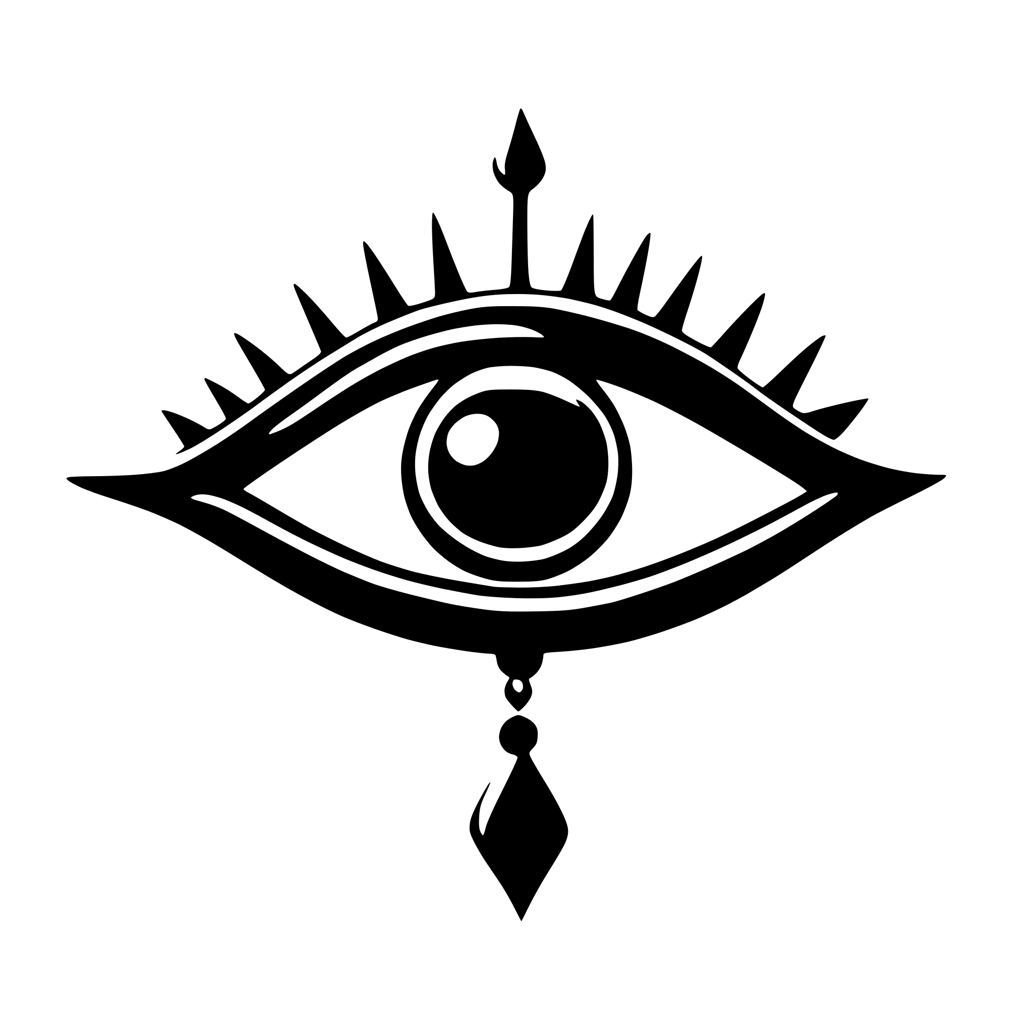 AI-generated SVG of a evil eye symbol