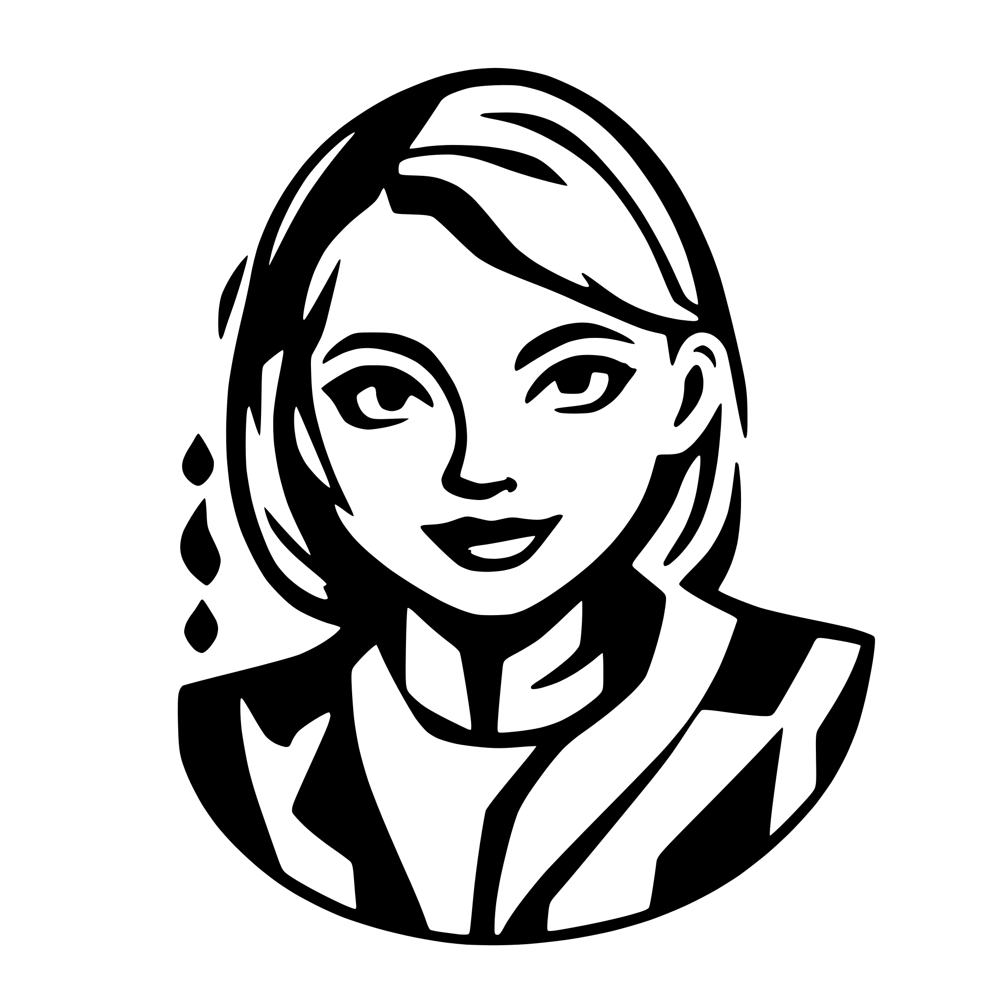 AI-generated SVG of 'mosaic layout of a persona'