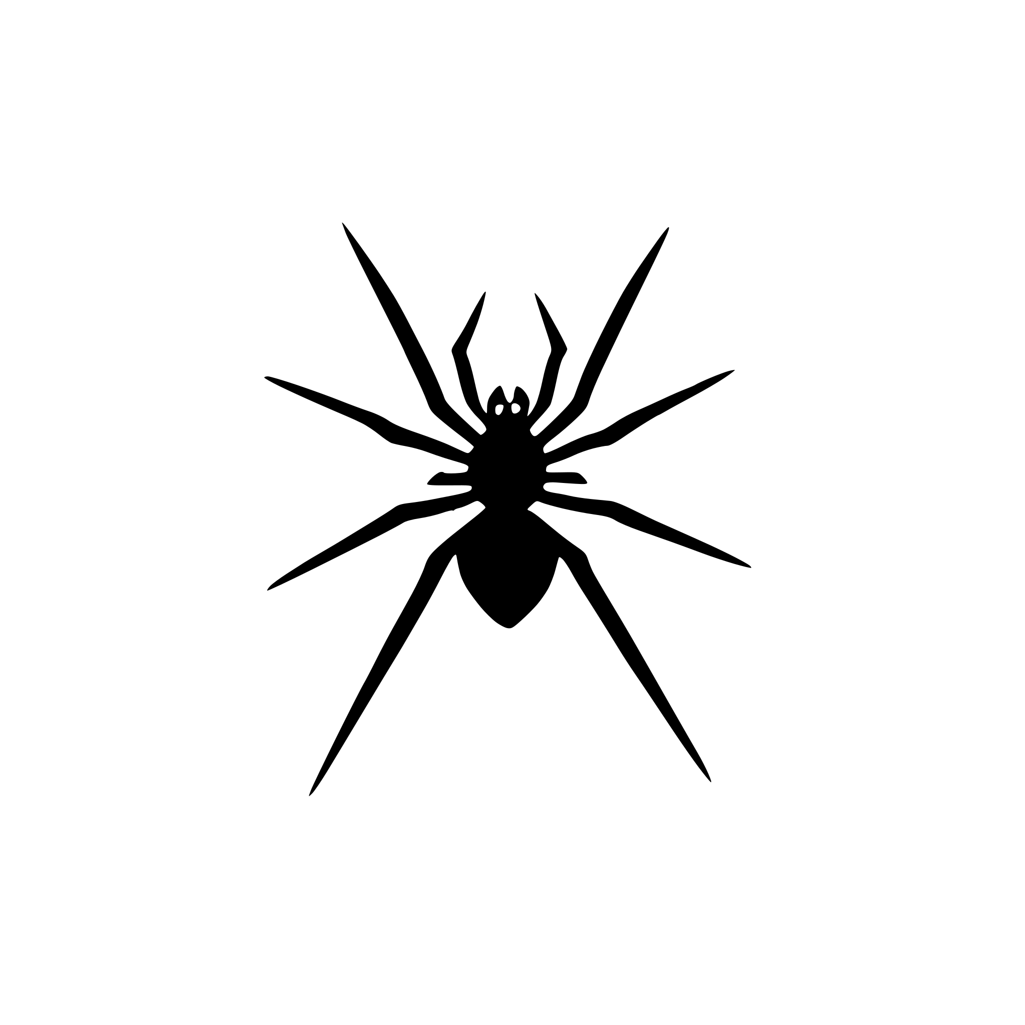 AI-generated SVG of a a spider in a web