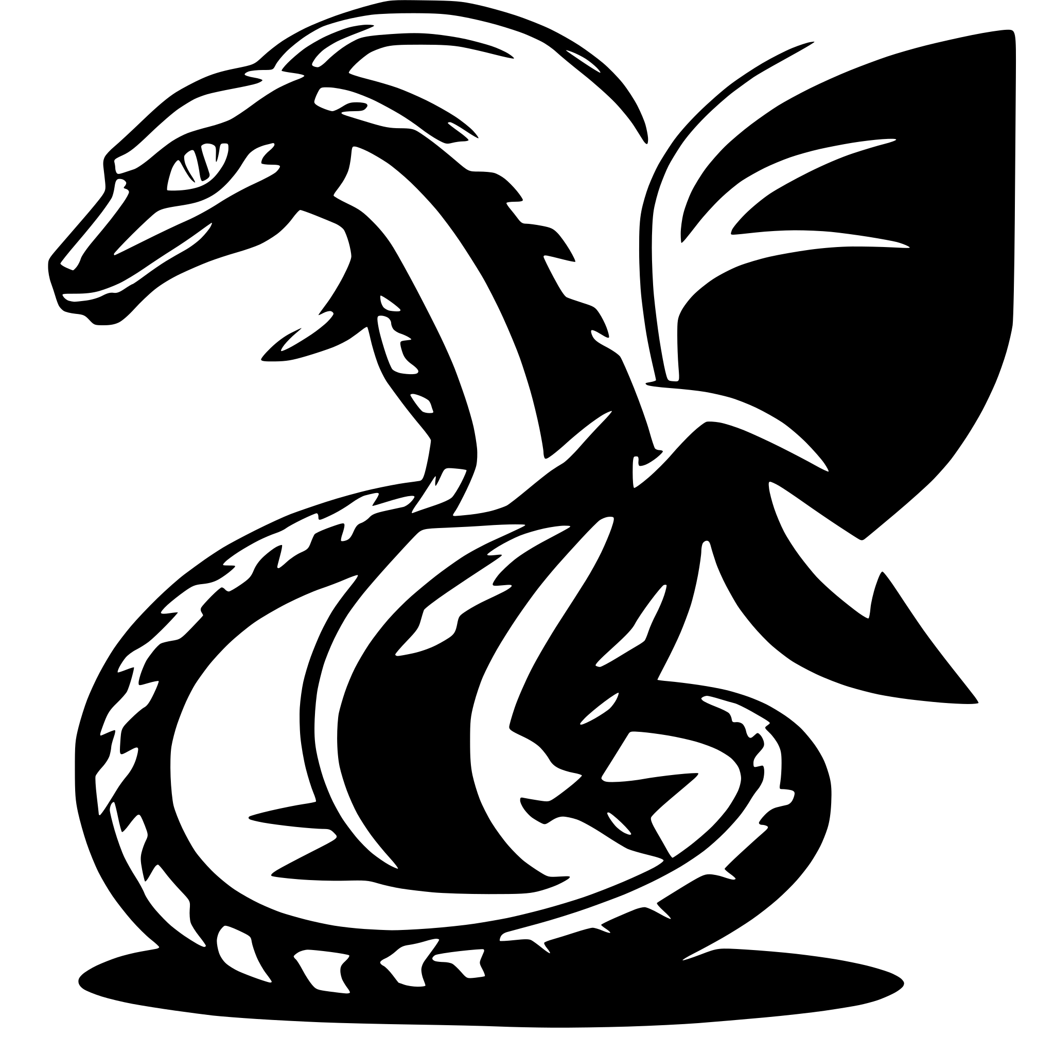 AI-generated SVG of 'Rayquaza'