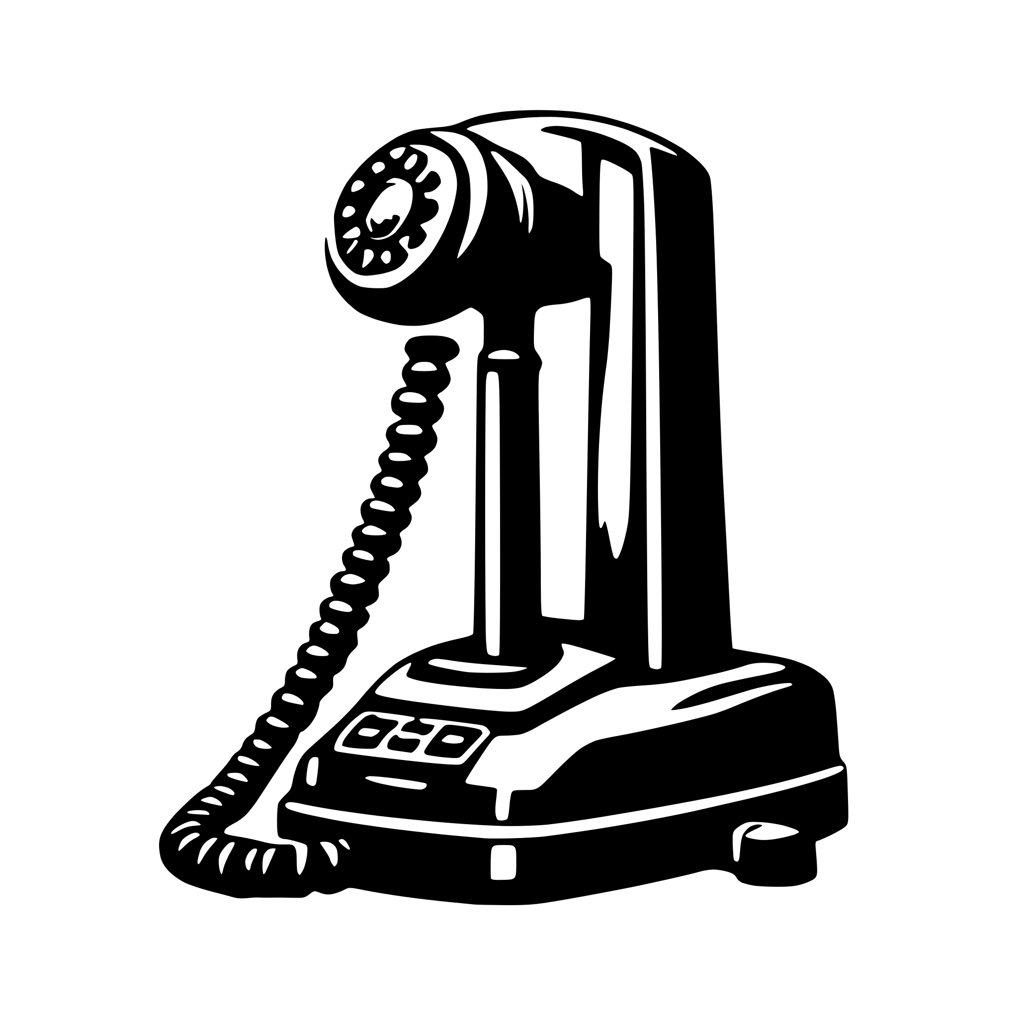 AI-generated SVG of 'telephone'