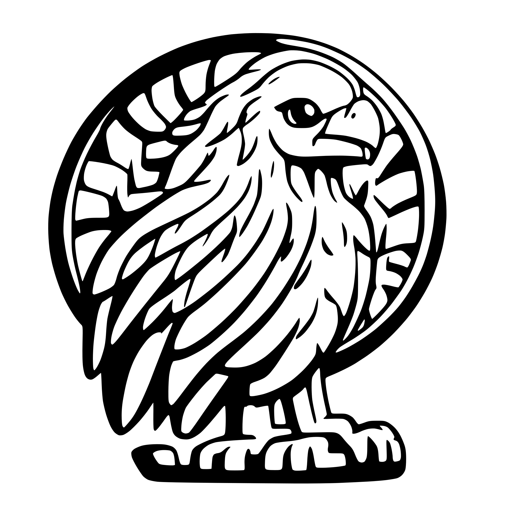 AI-generated SVG of a eagle