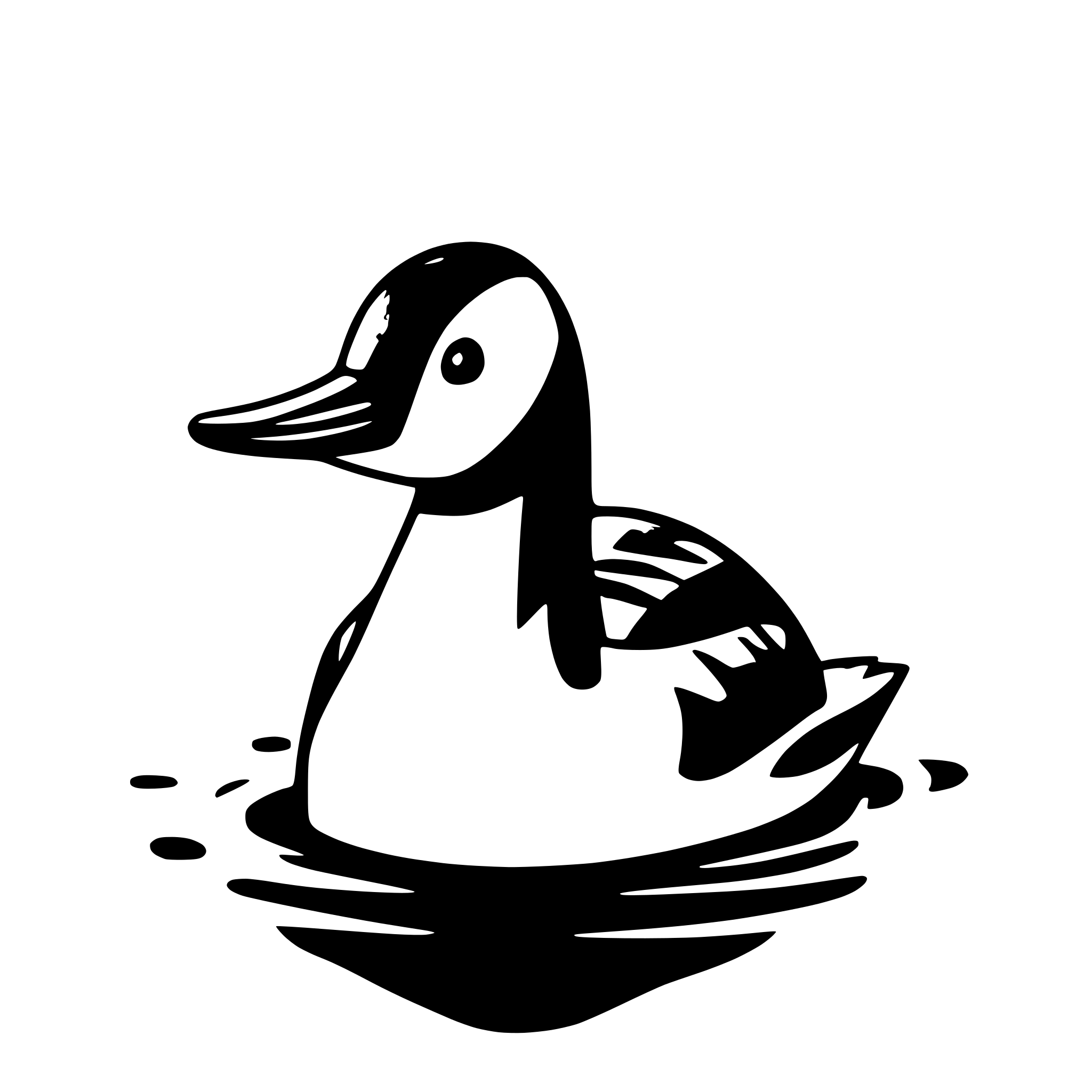 AI-generated SVG of a common loon in the water