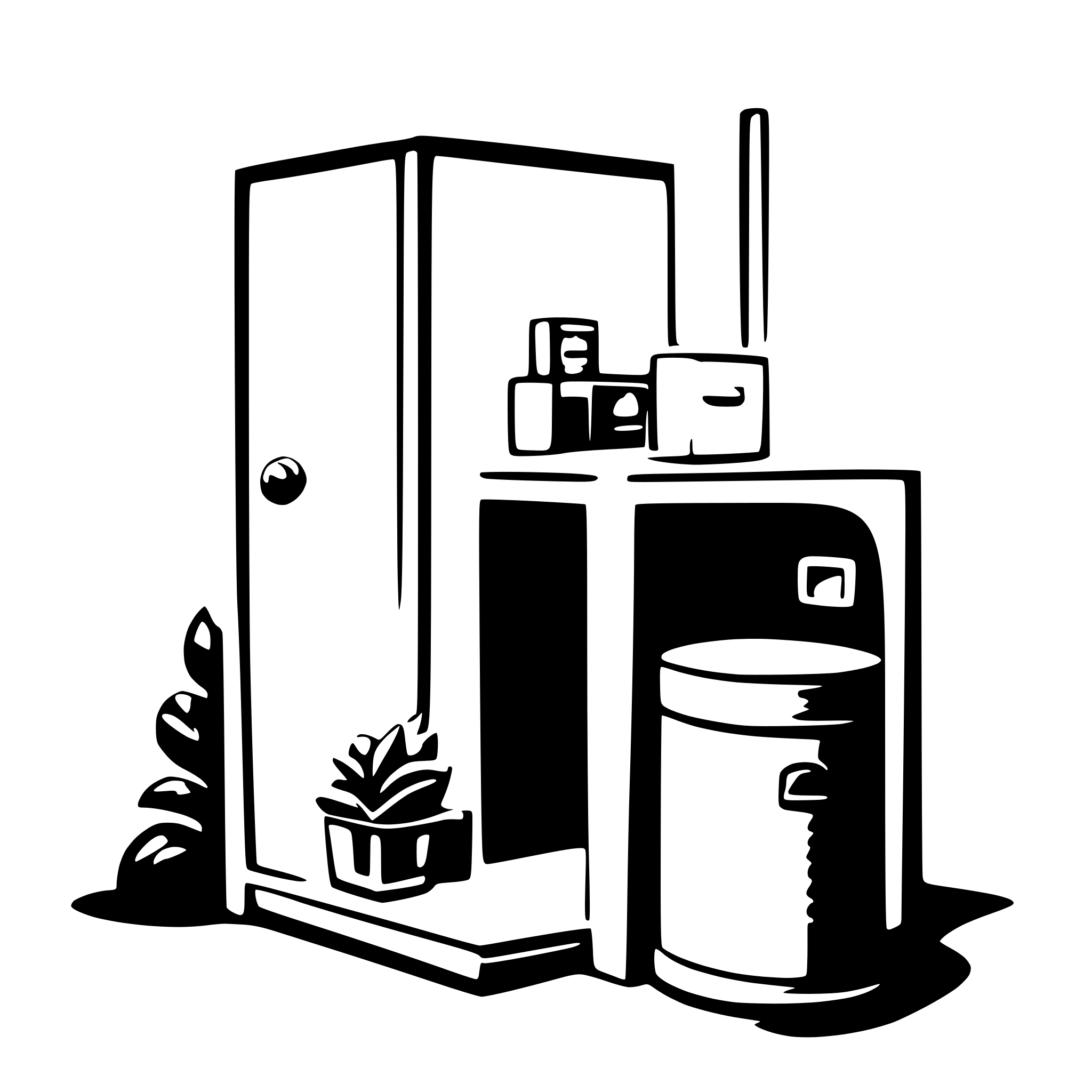 AI-generated SVG of a big blue storage