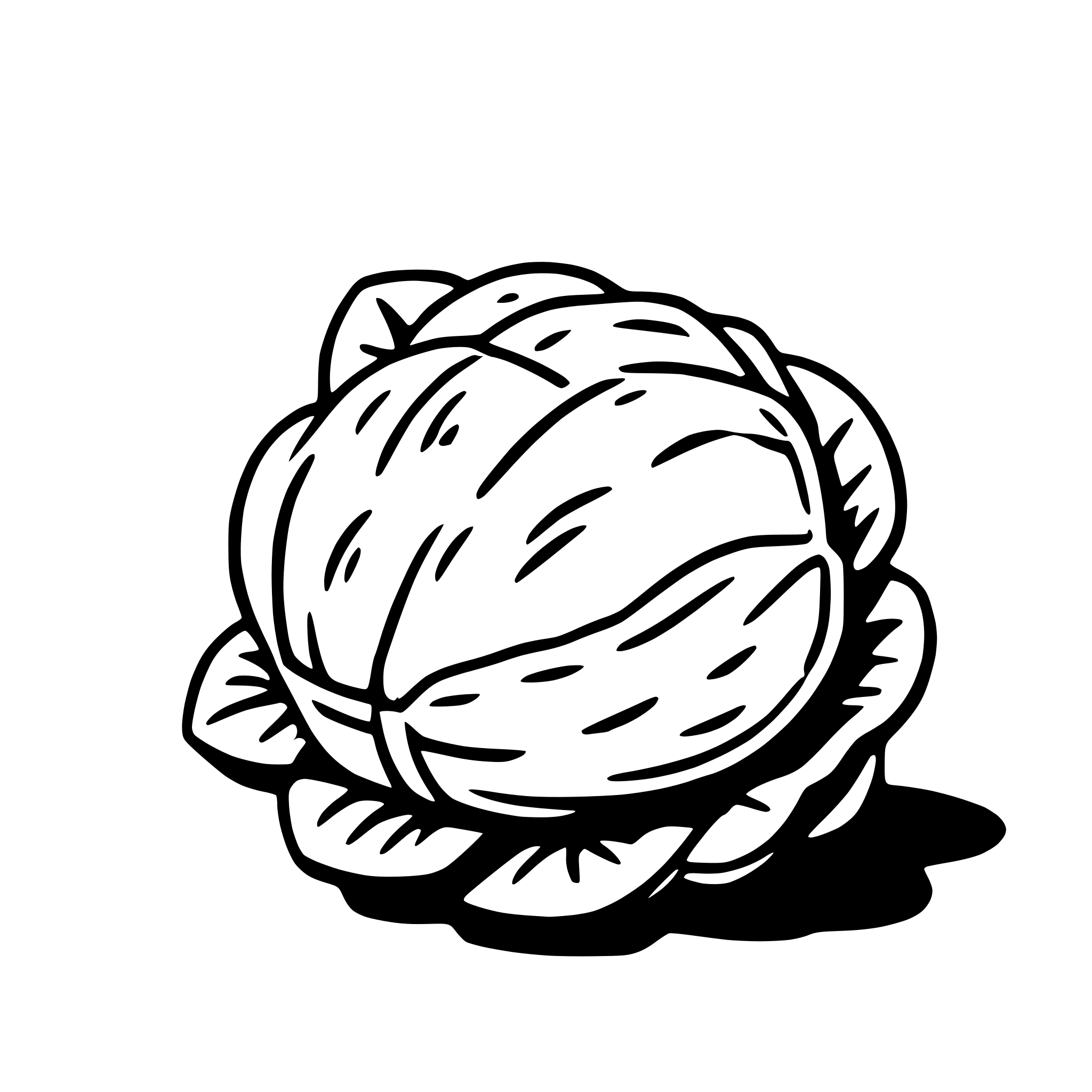 AI-generated SVG of 'brussels sprout'