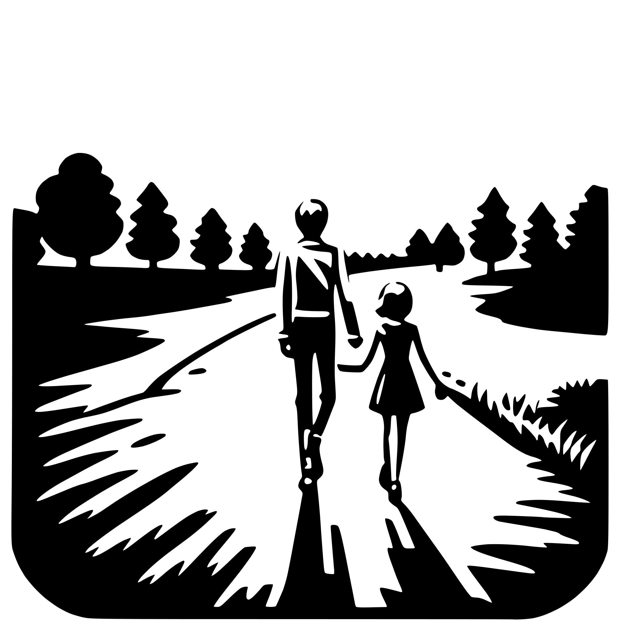 AI-generated SVG of a moonlit walk