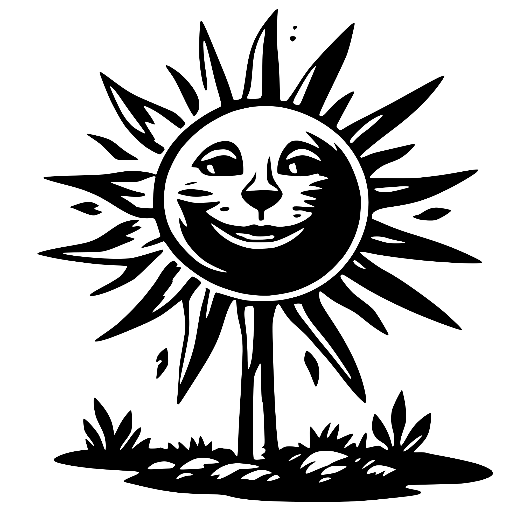 AI-generated SVG of 'sun catchedr'