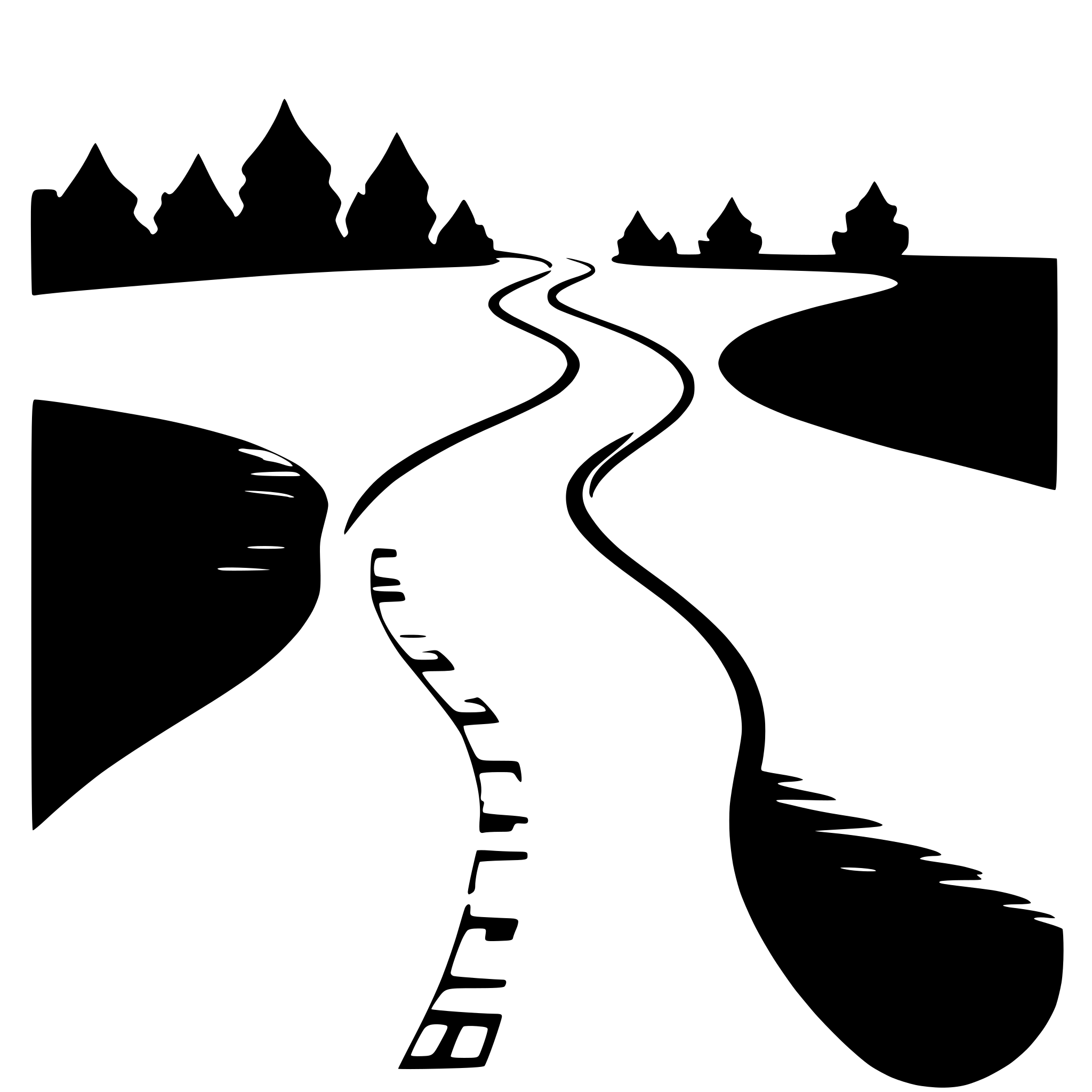 AI-generated SVG of a left side curved path thin