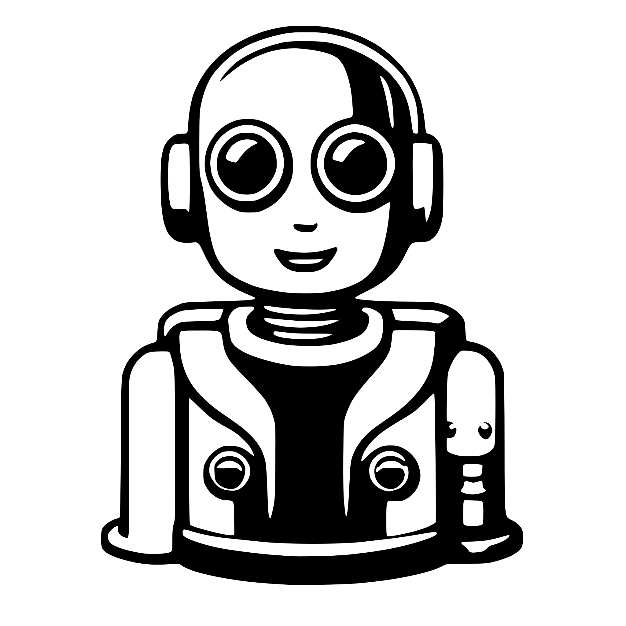AI-generated SVG of a chatbot