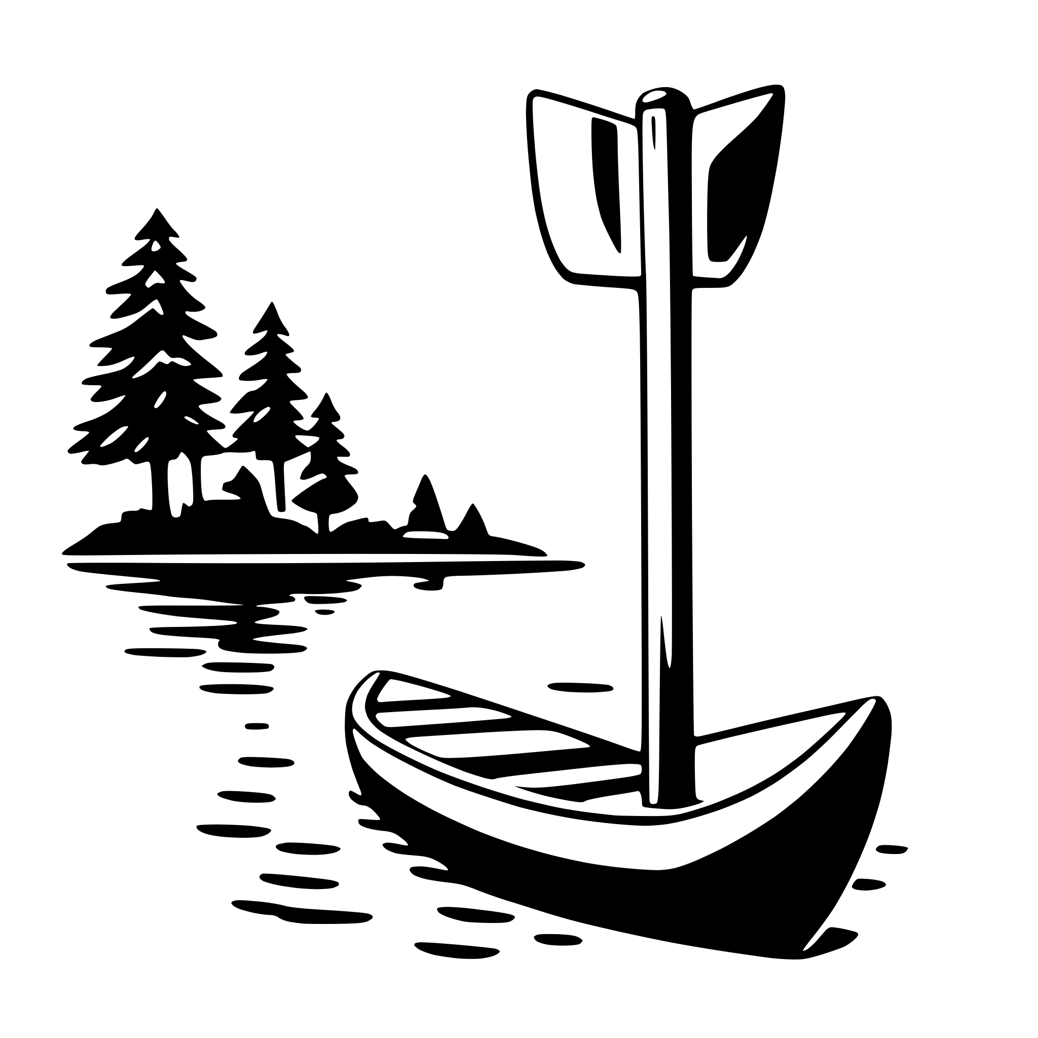 AI-generated SVG of 'paddle'
