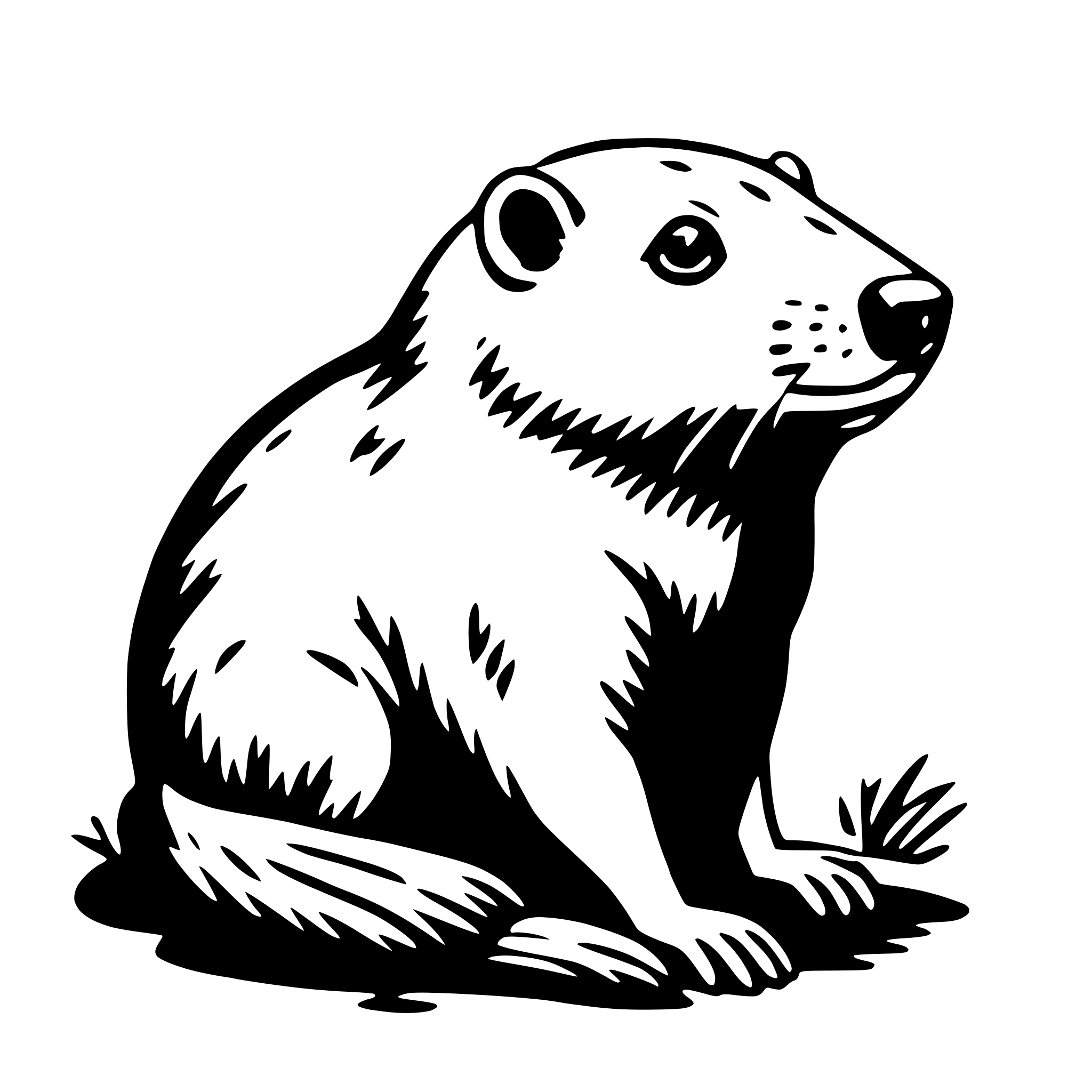 AI-generated SVG of 'beaver'