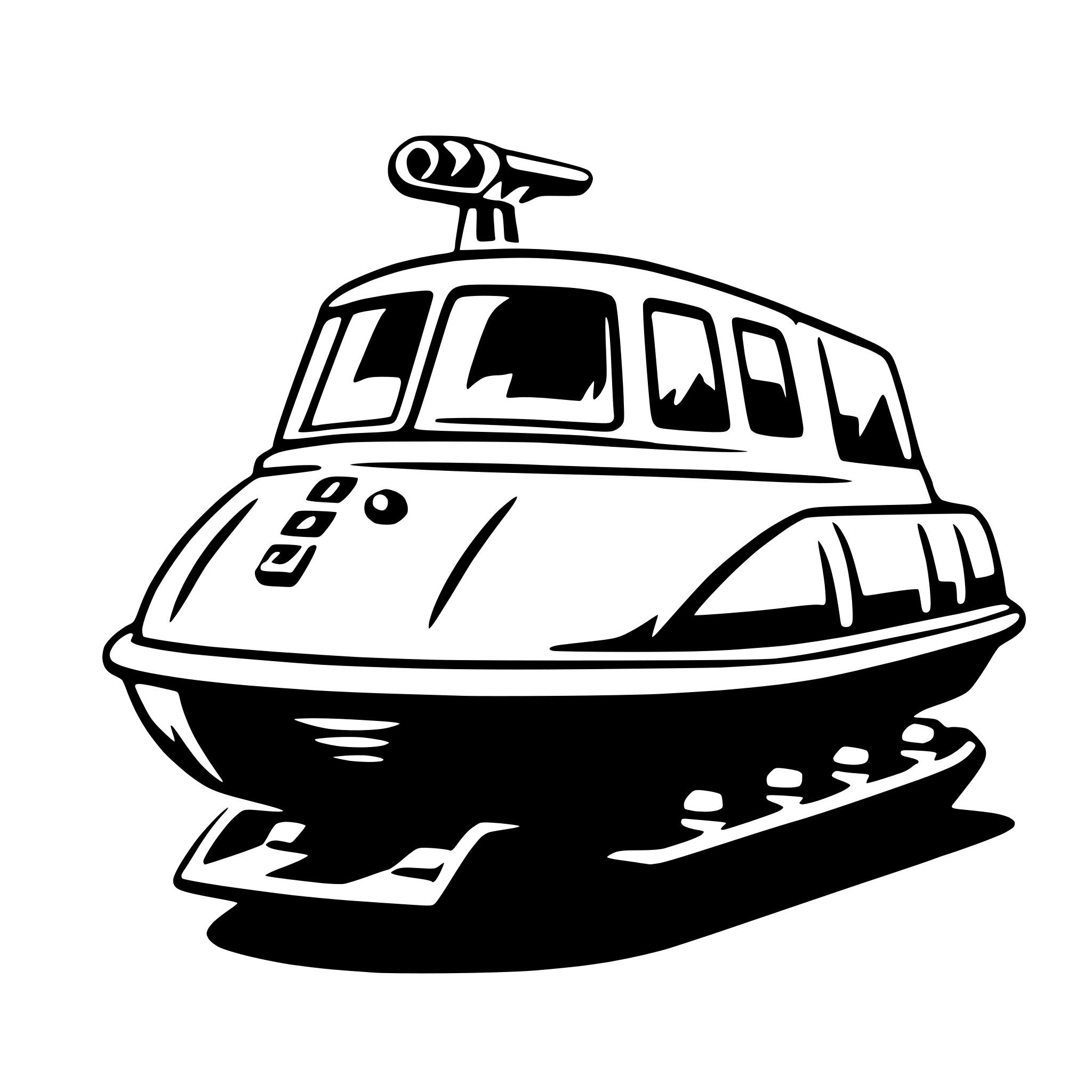 AI-generated SVG of 'hovercraft'