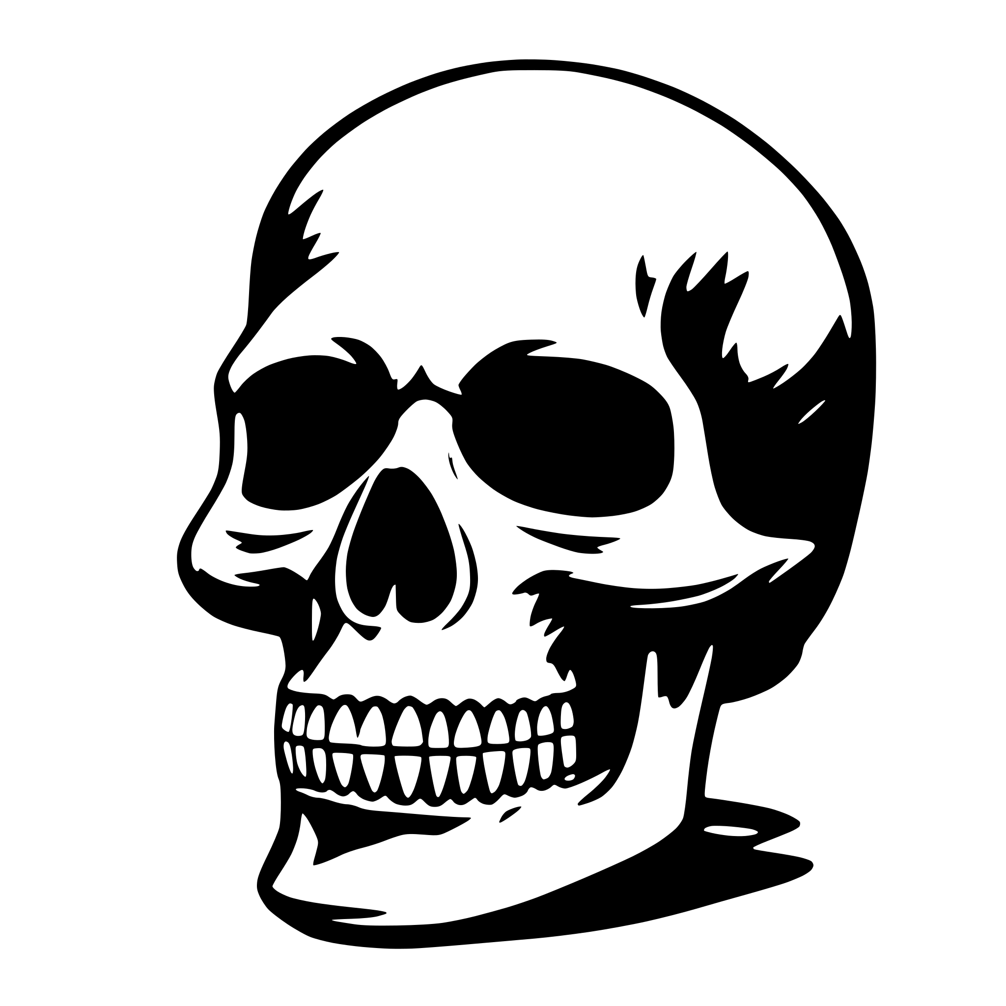 AI-generated SVG of 'an skull'