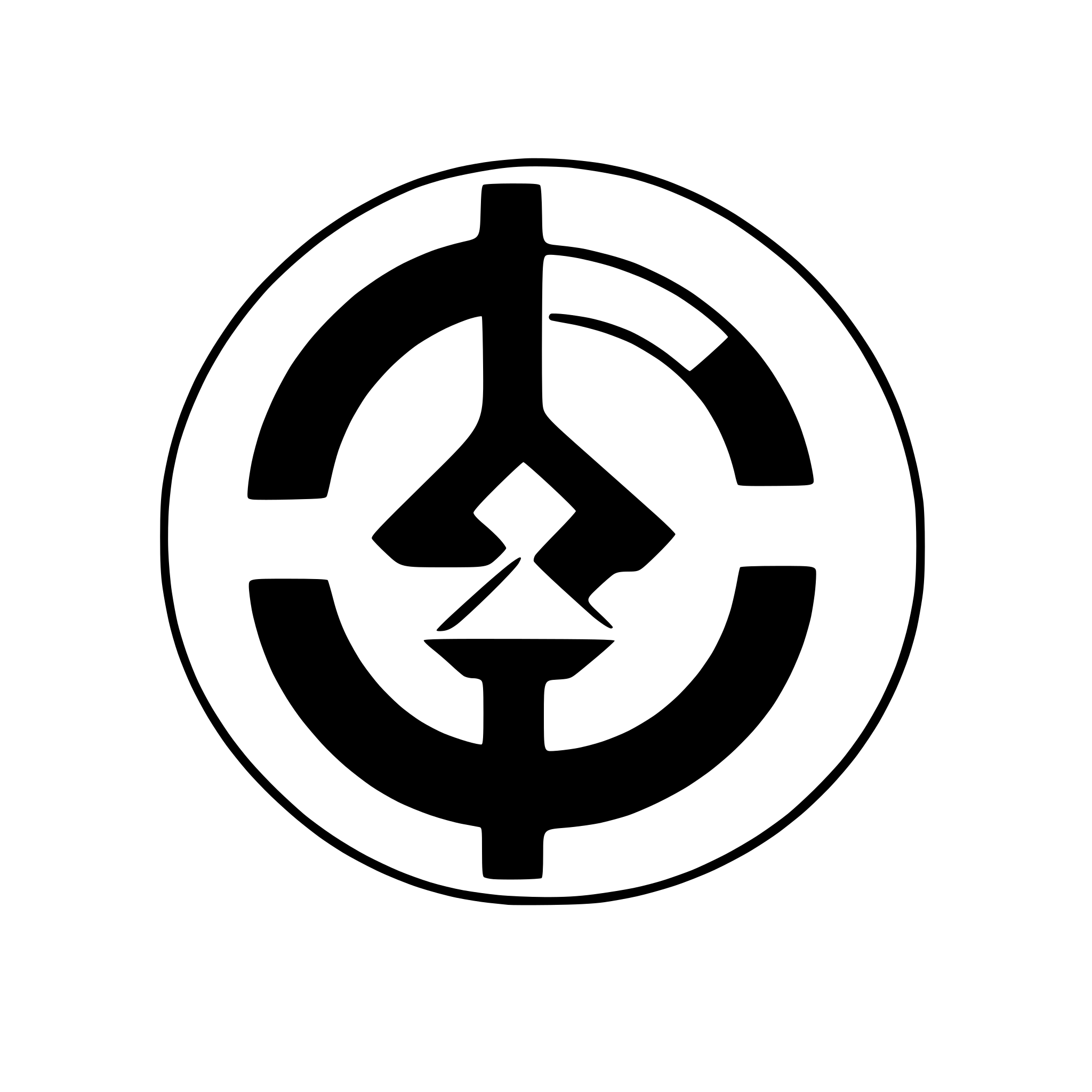 AI-generated SVG of 'link symbol within a circle'