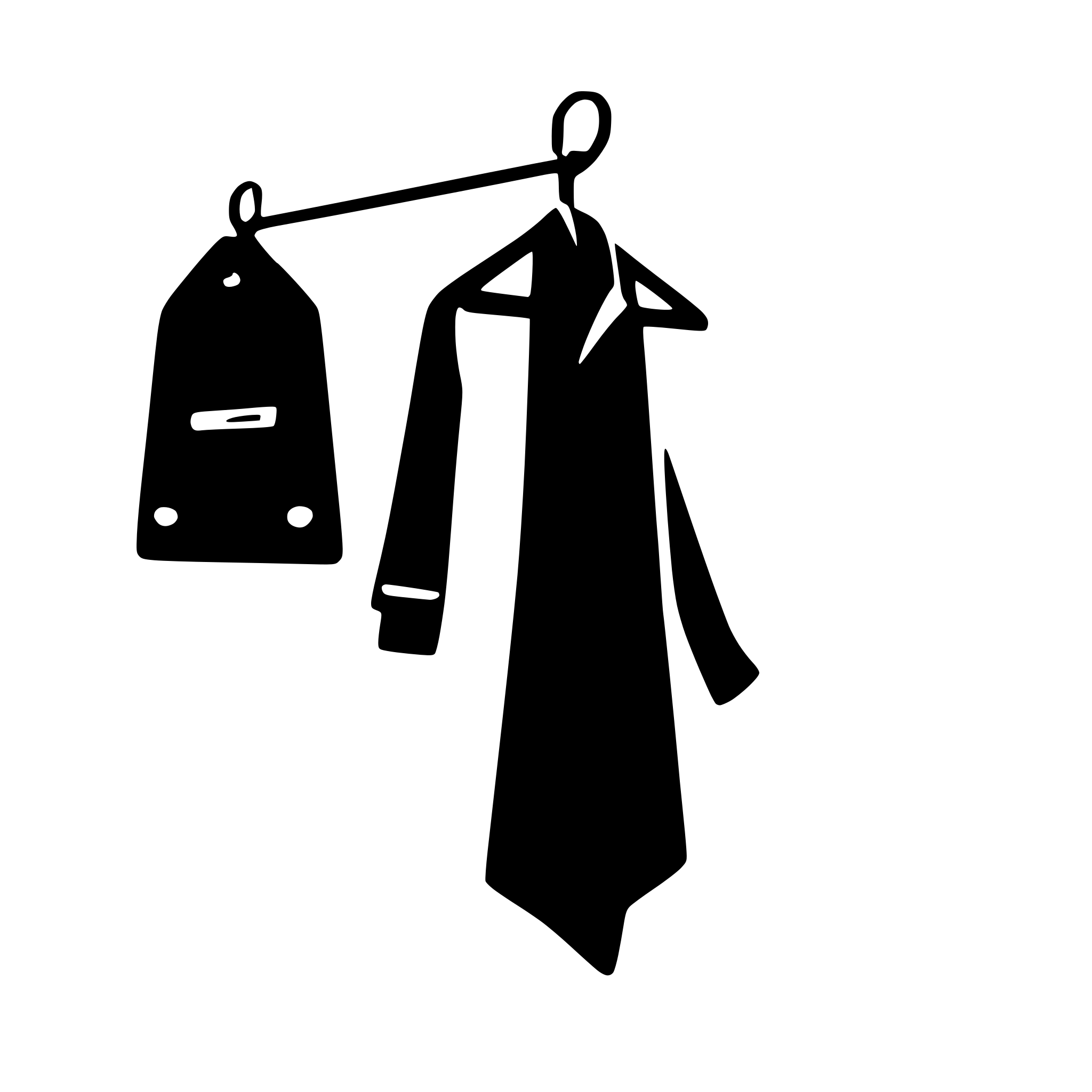 AI-generated SVG of 'coat hanger'