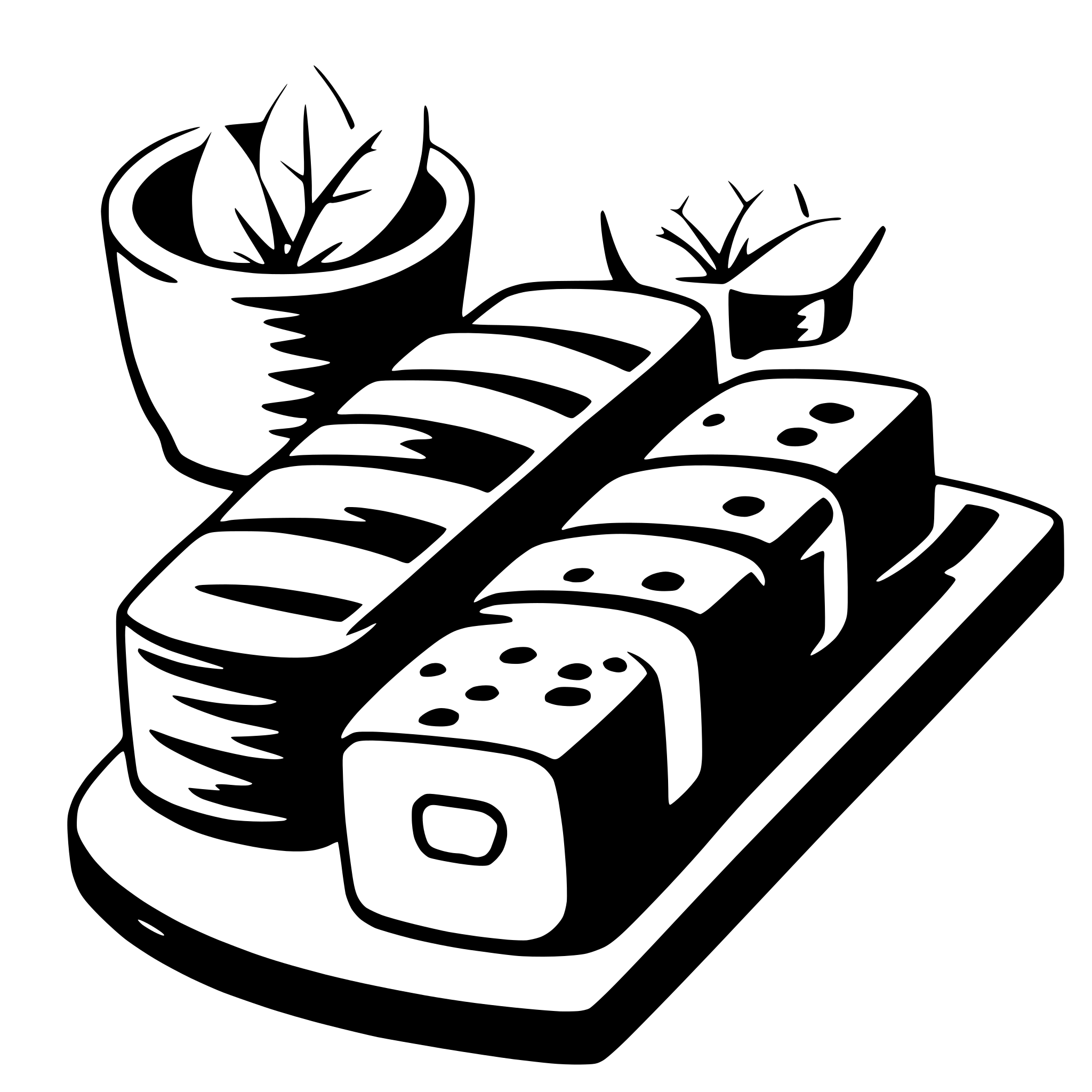 AI-generated SVG of a sushi