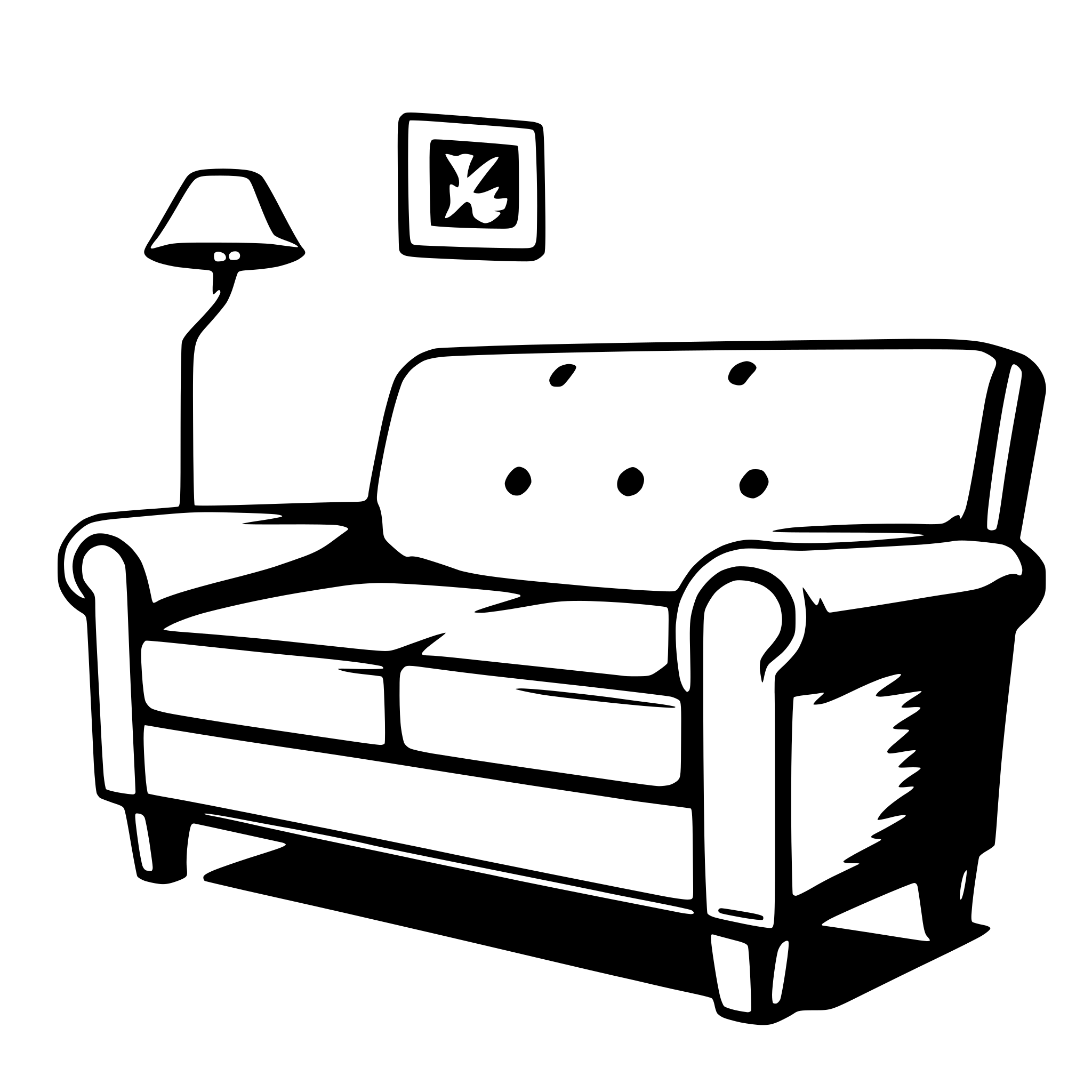 AI-generated SVG of 'couch'