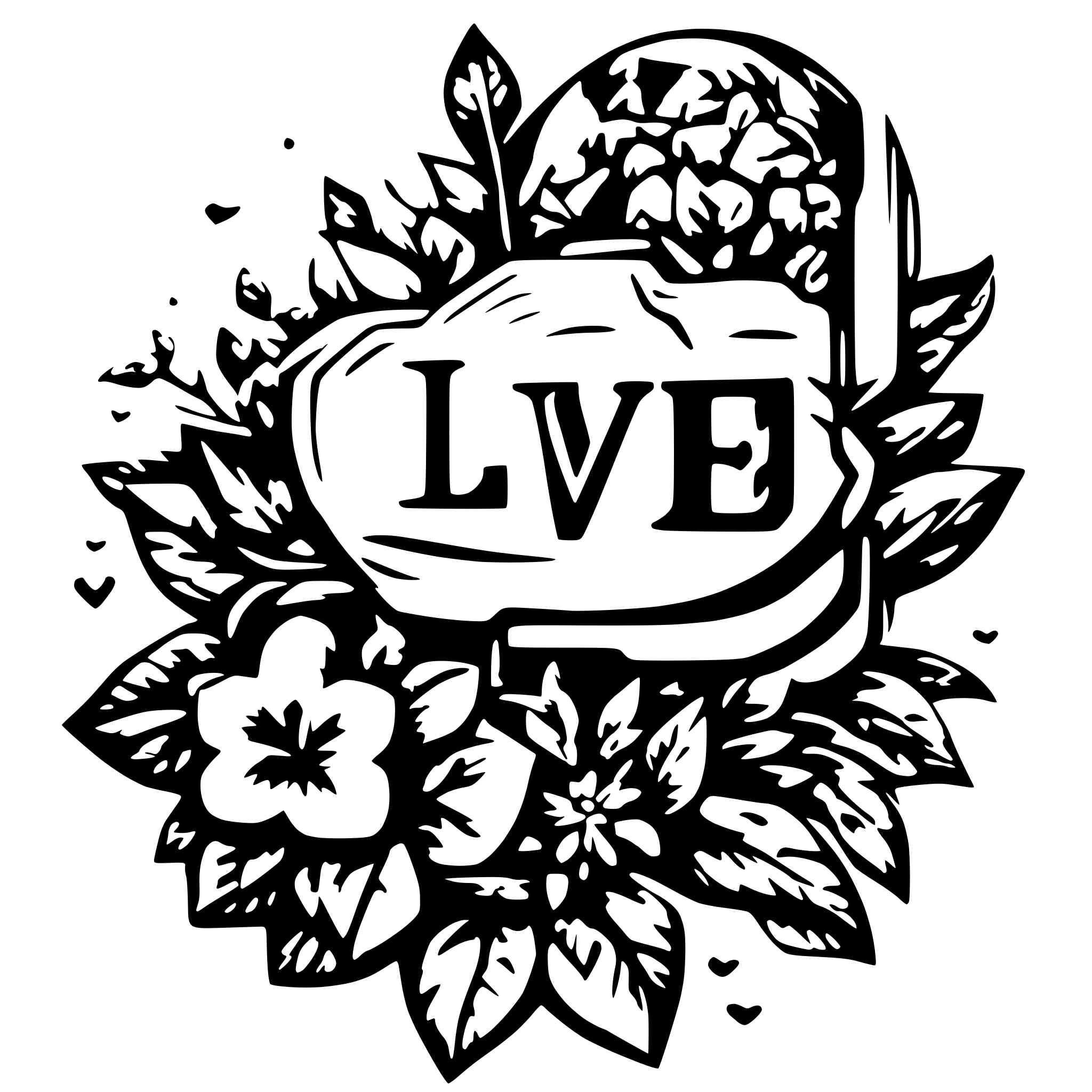 AI-generated SVG of a love