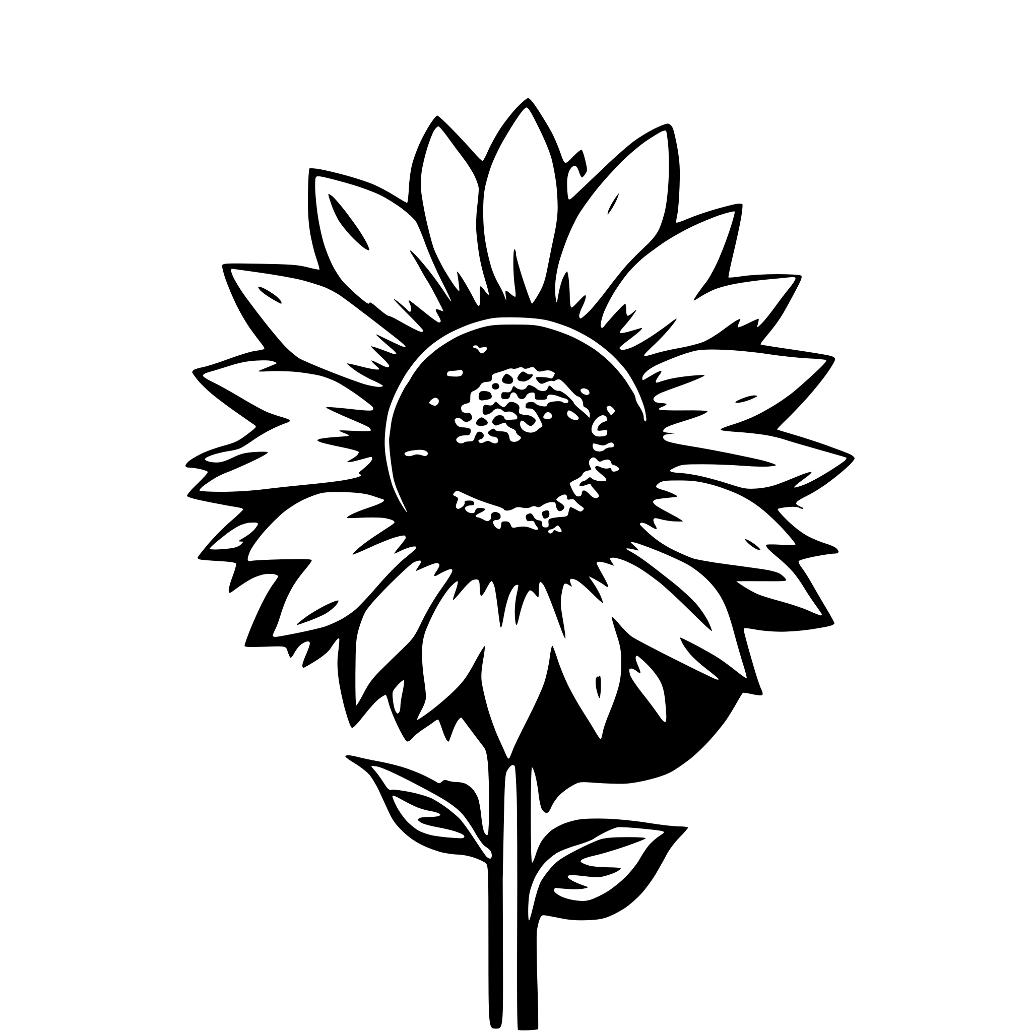 AI-generated SVG of 'I want sunflower'