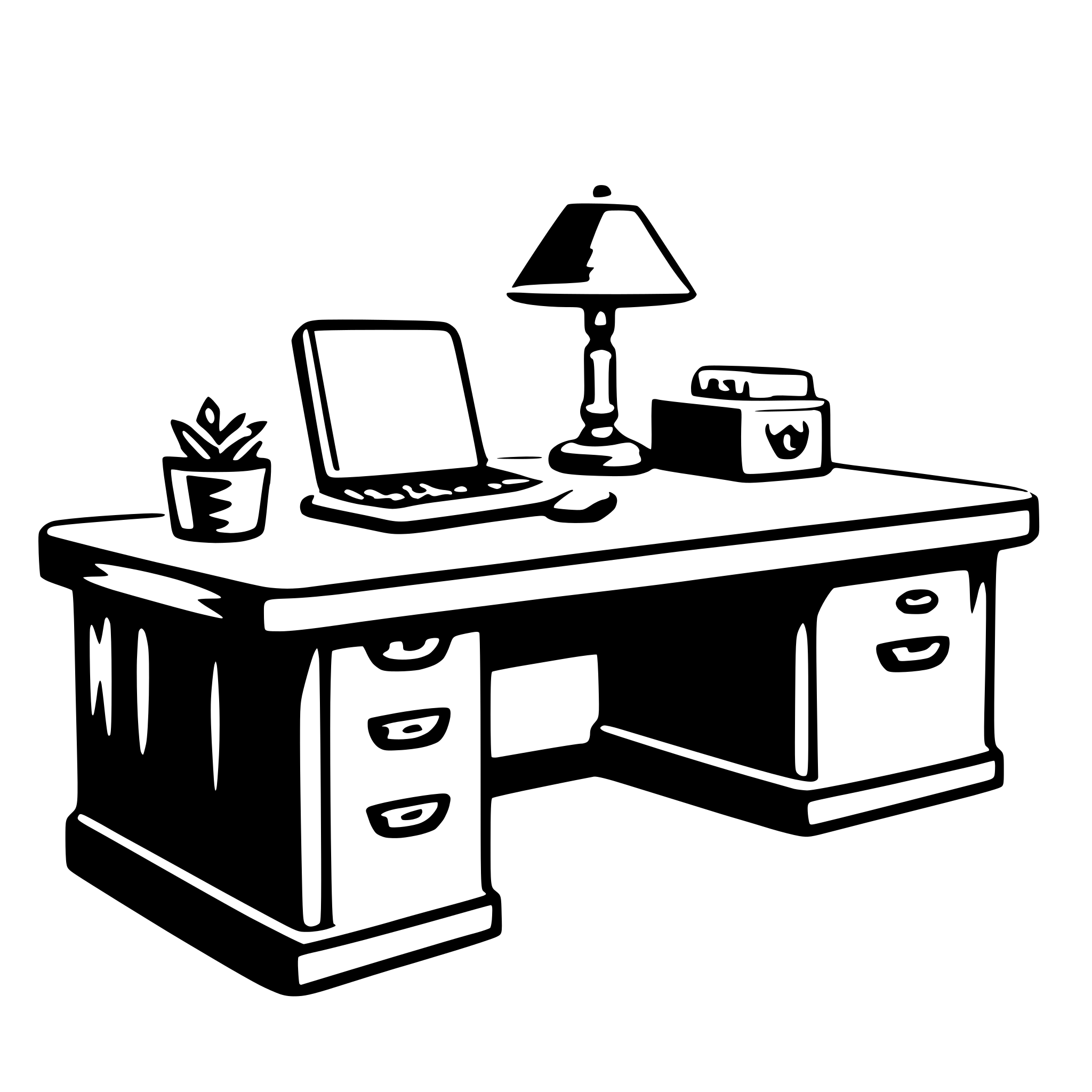 AI-generated SVG of 'desk'